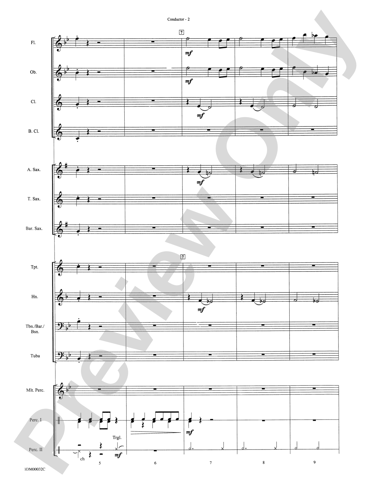 Spectrum: Concert Band Conductor Score & Parts