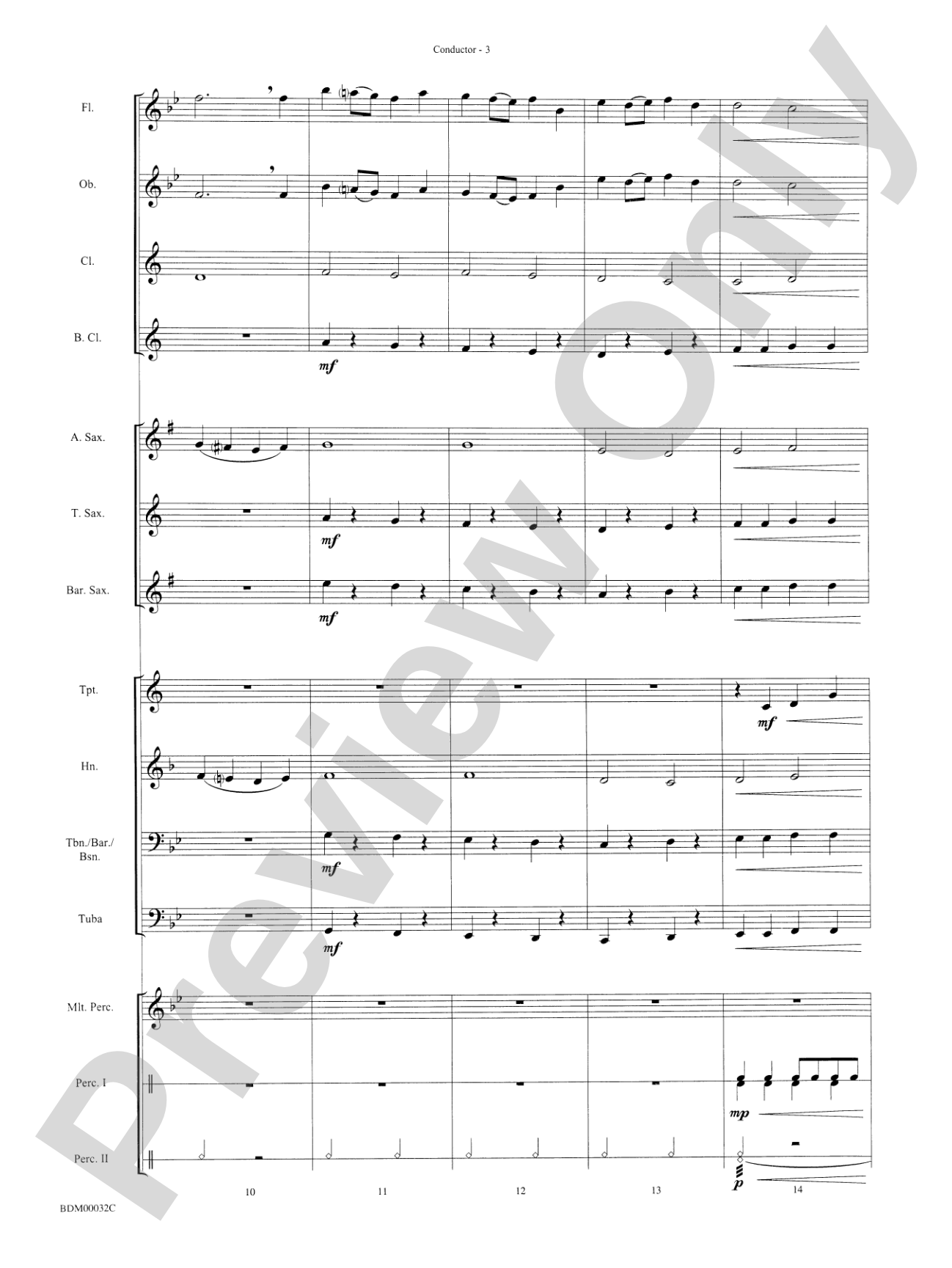 Spectrum: Concert Band Conductor Score & Parts