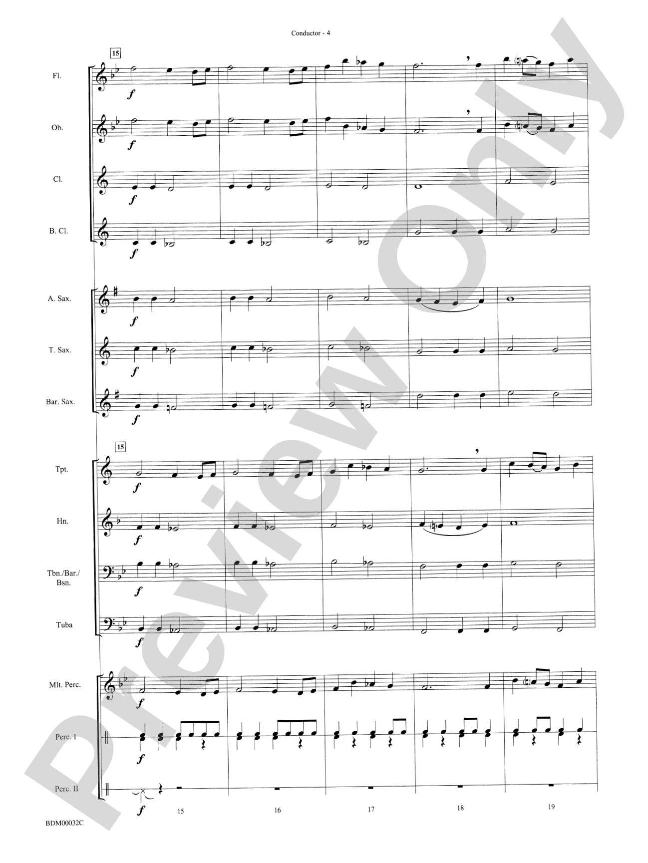 Spectrum: Concert Band Conductor Score & Parts