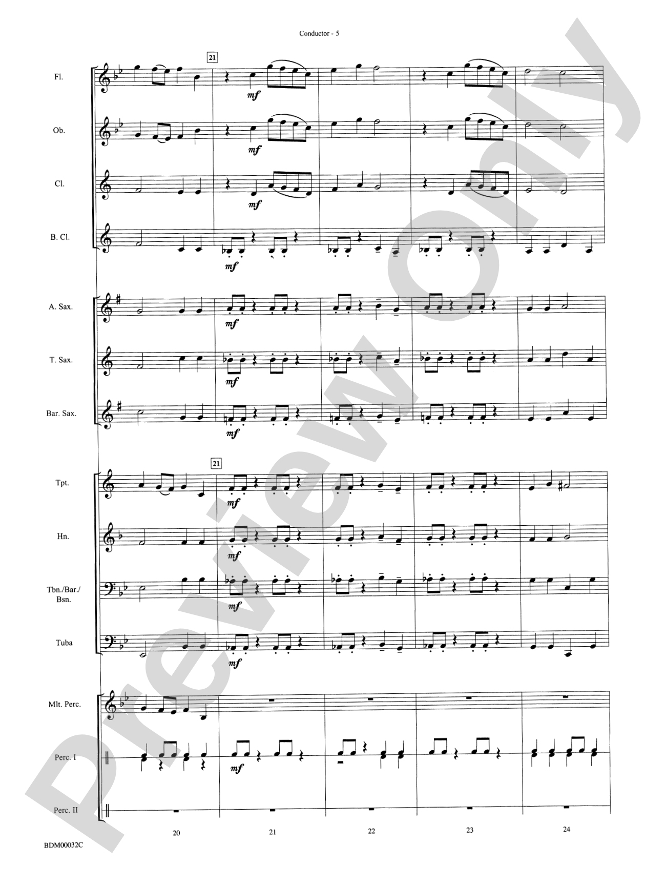 Spectrum: Concert Band Conductor Score & Parts