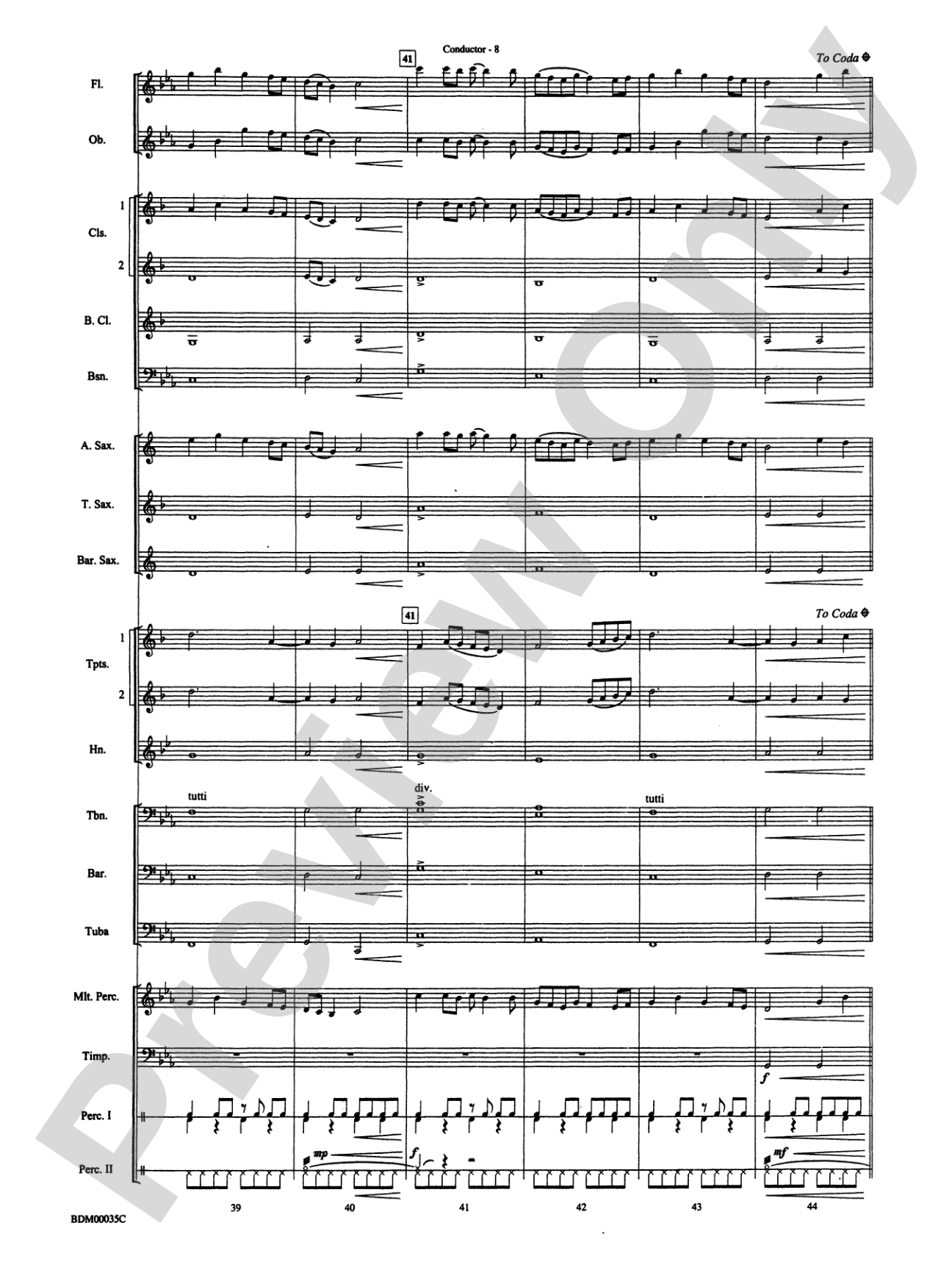 Tribal War Chant: Concert Band Conductor Score & Parts