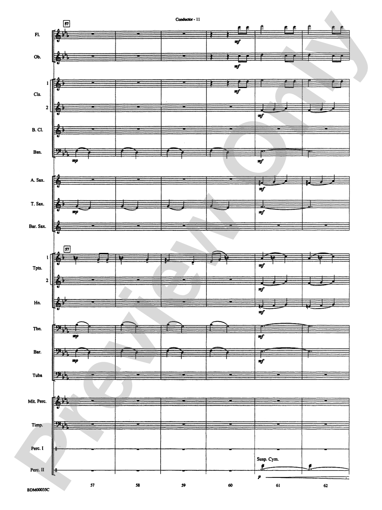 Tribal War Chant: Concert Band Conductor Score & Parts