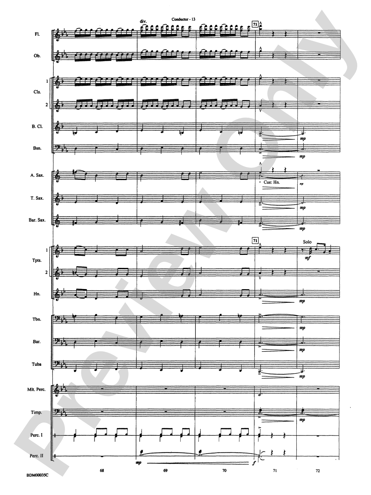 Tribal War Chant: Concert Band Conductor Score & Parts