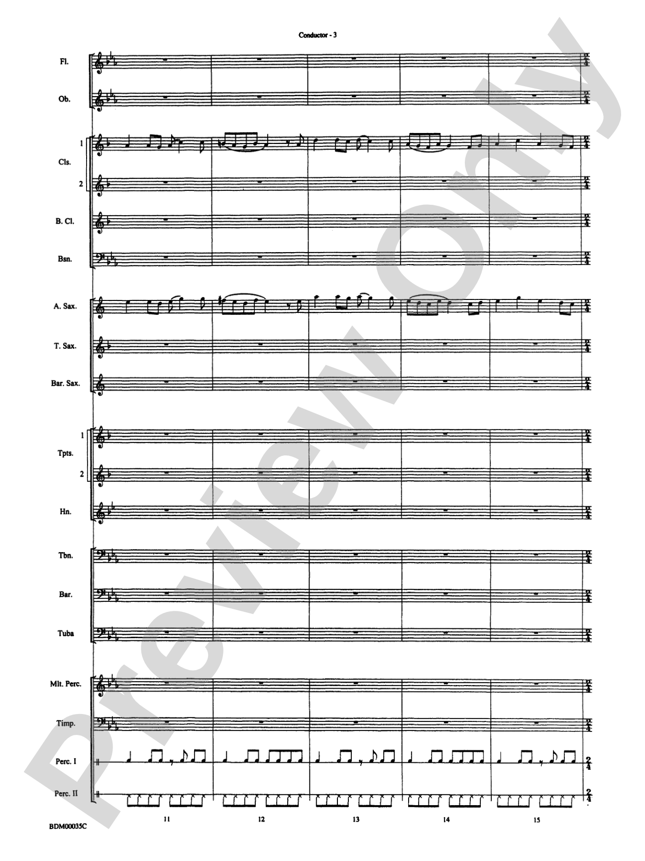 Tribal War Chant: Concert Band Conductor Score & Parts