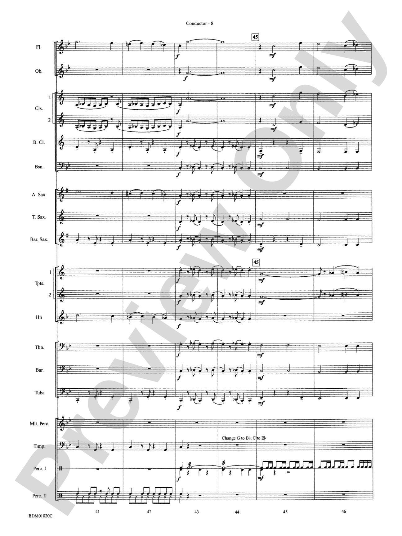 The Curse of Tutankhamun: Concert Band Conductor Score & Parts
