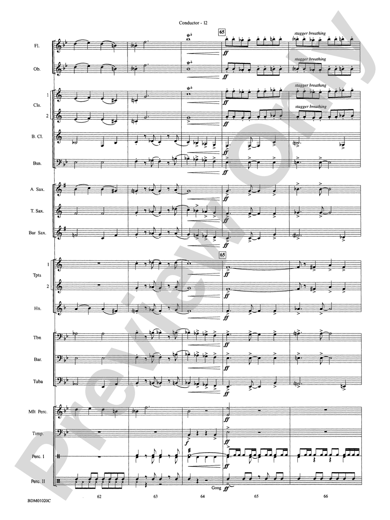 The Curse of Tutankhamun: Concert Band Conductor Score & Parts