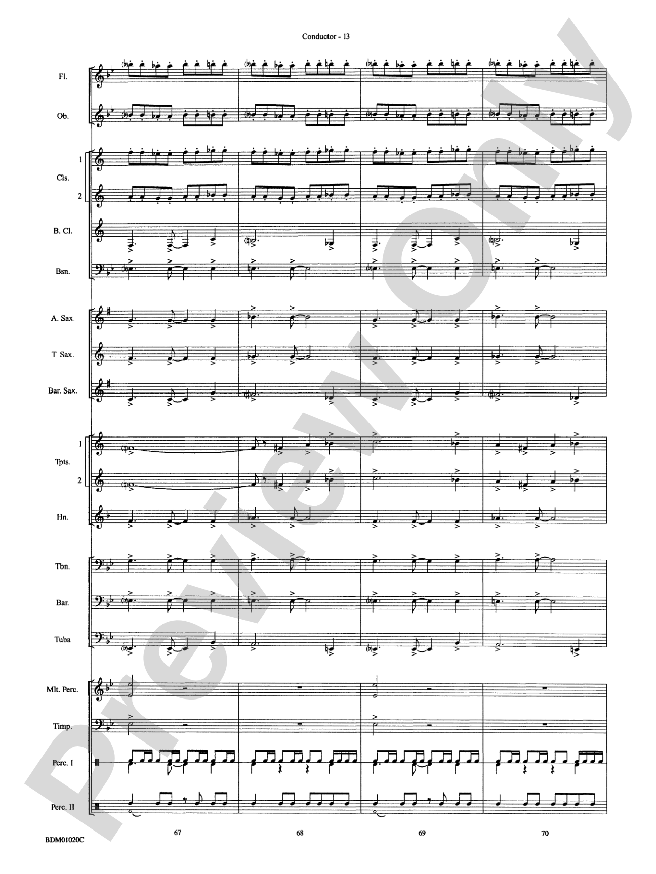 The Curse of Tutankhamun: Concert Band Conductor Score & Parts