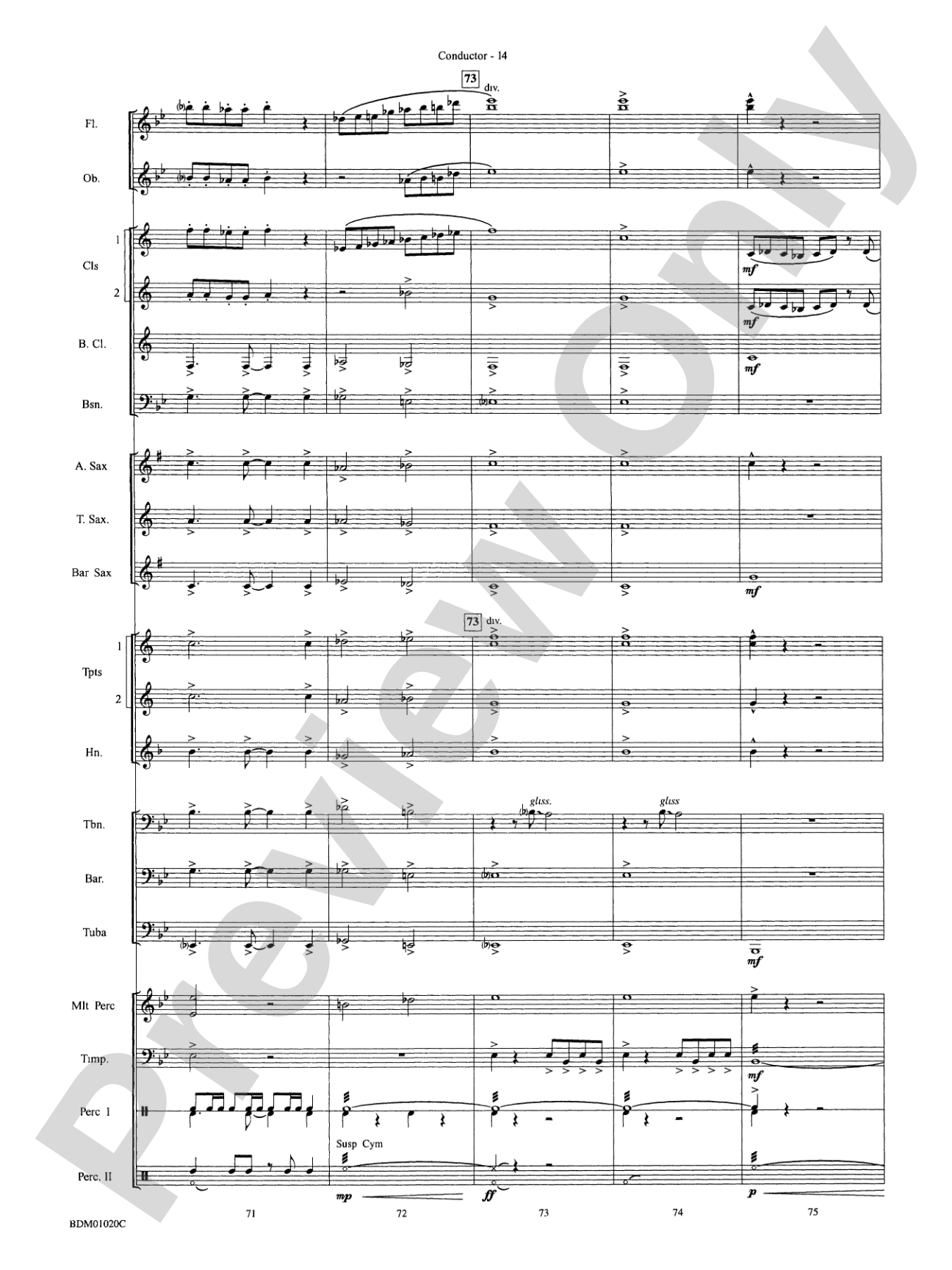 The Curse of Tutankhamun: Concert Band Conductor Score & Parts