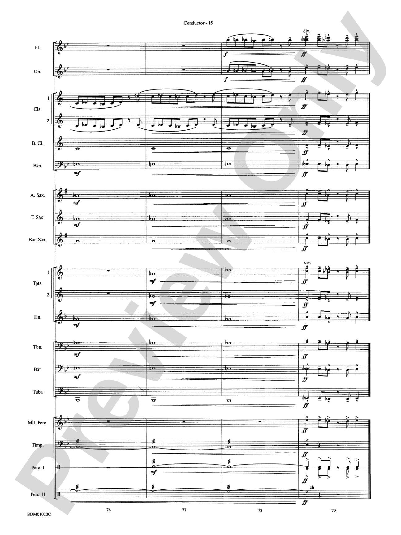 The Curse of Tutankhamun: Concert Band Conductor Score & Parts