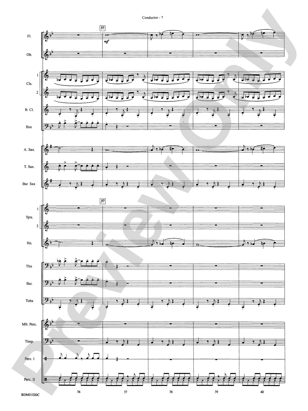 The Curse of Tutankhamun: Concert Band Conductor Score & Parts