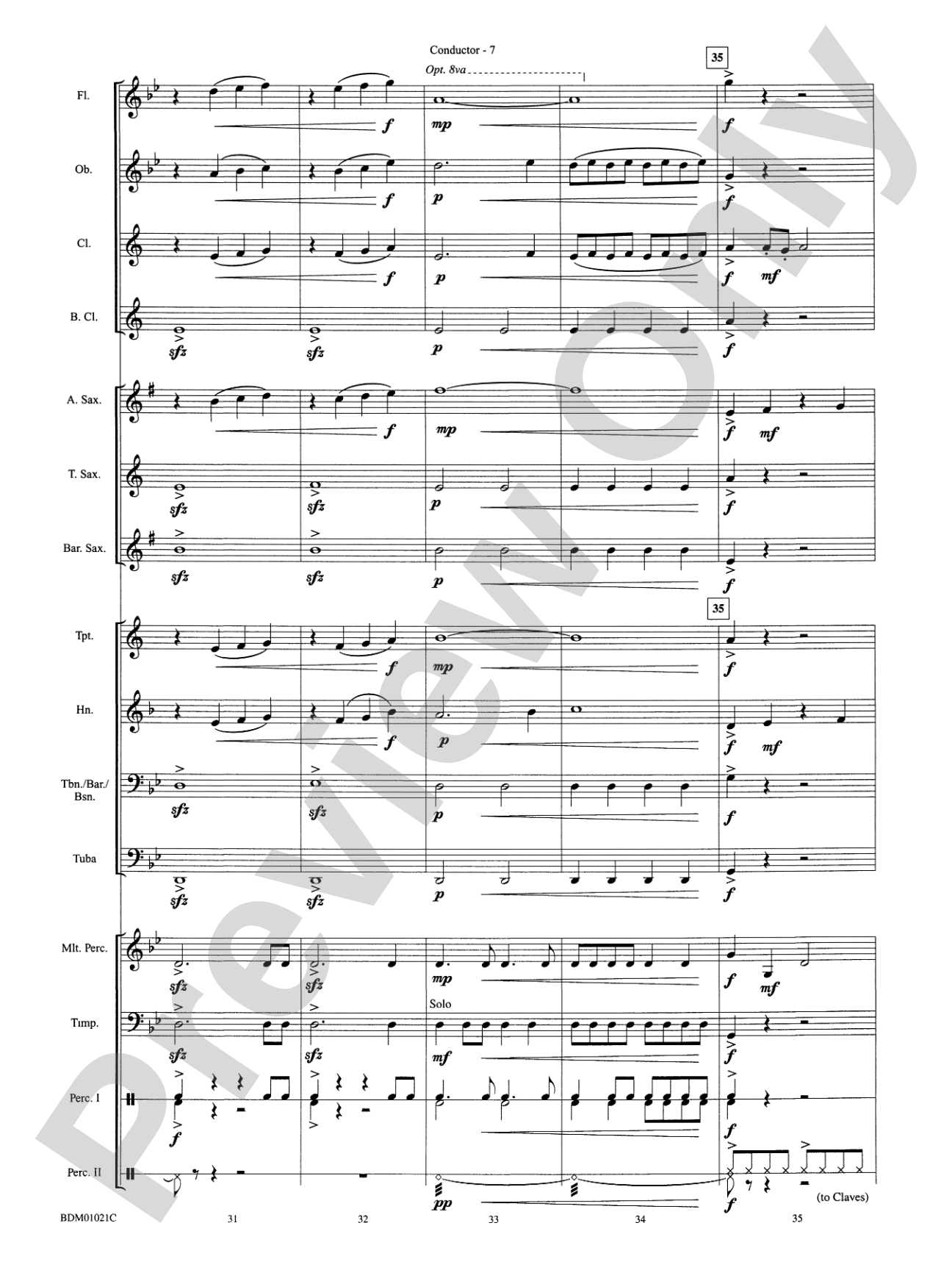 Furioso: Concert Band Conductor Score & Parts