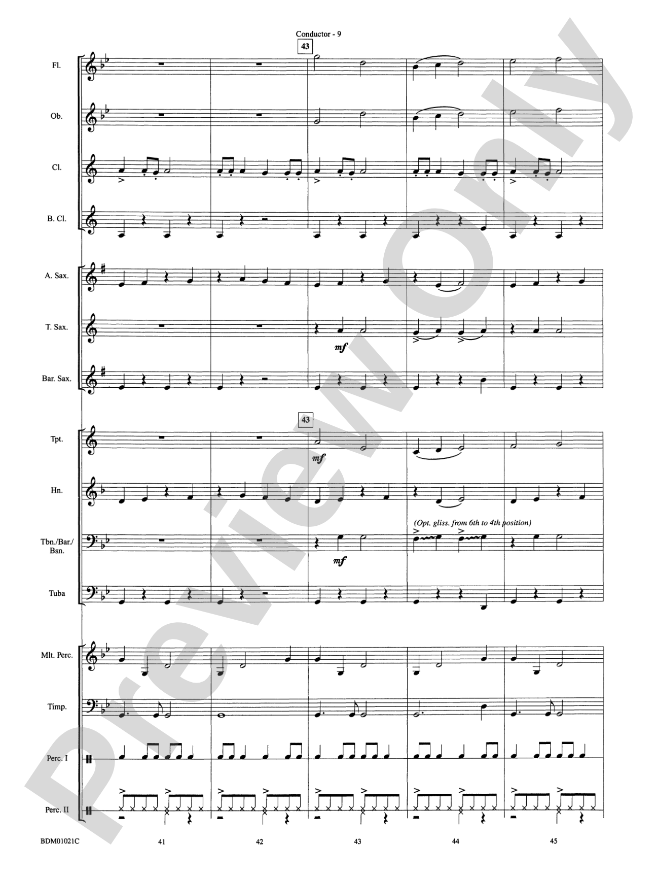 Furioso: Concert Band Conductor Score & Parts