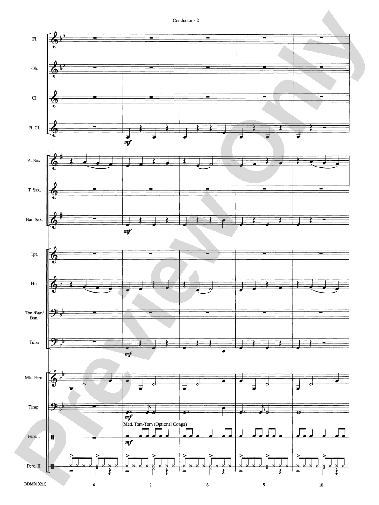Furioso: Concert Band Conductor Score & Parts