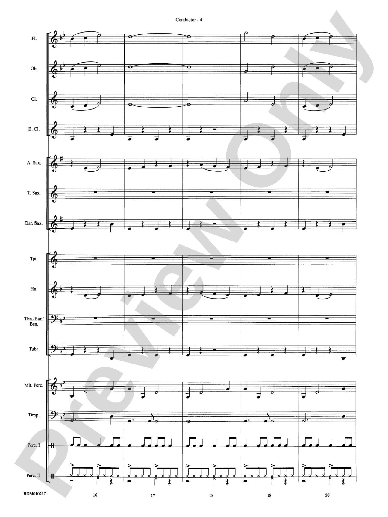 Furioso: Concert Band Conductor Score & Parts