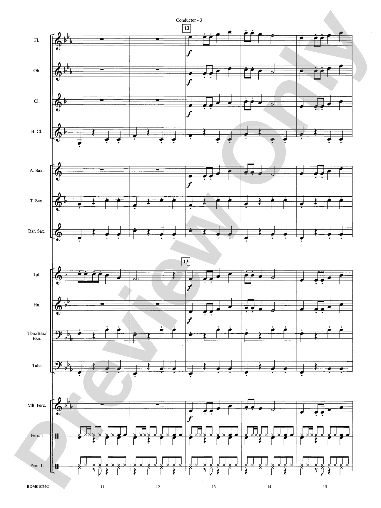Caribbean Delight: Concert Band Conductor Score & Parts