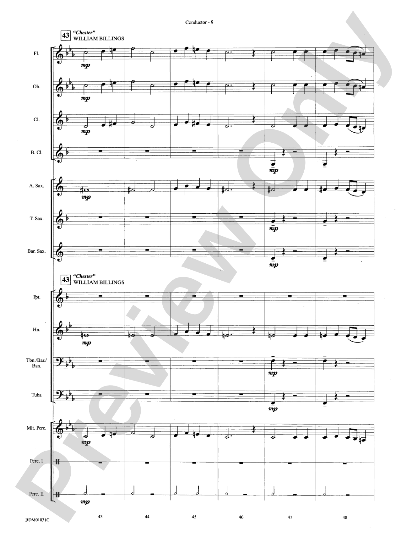 Patriotic Bits & Pieces (based on Favorite American Themes): Concert Band Conductor Score & Parts