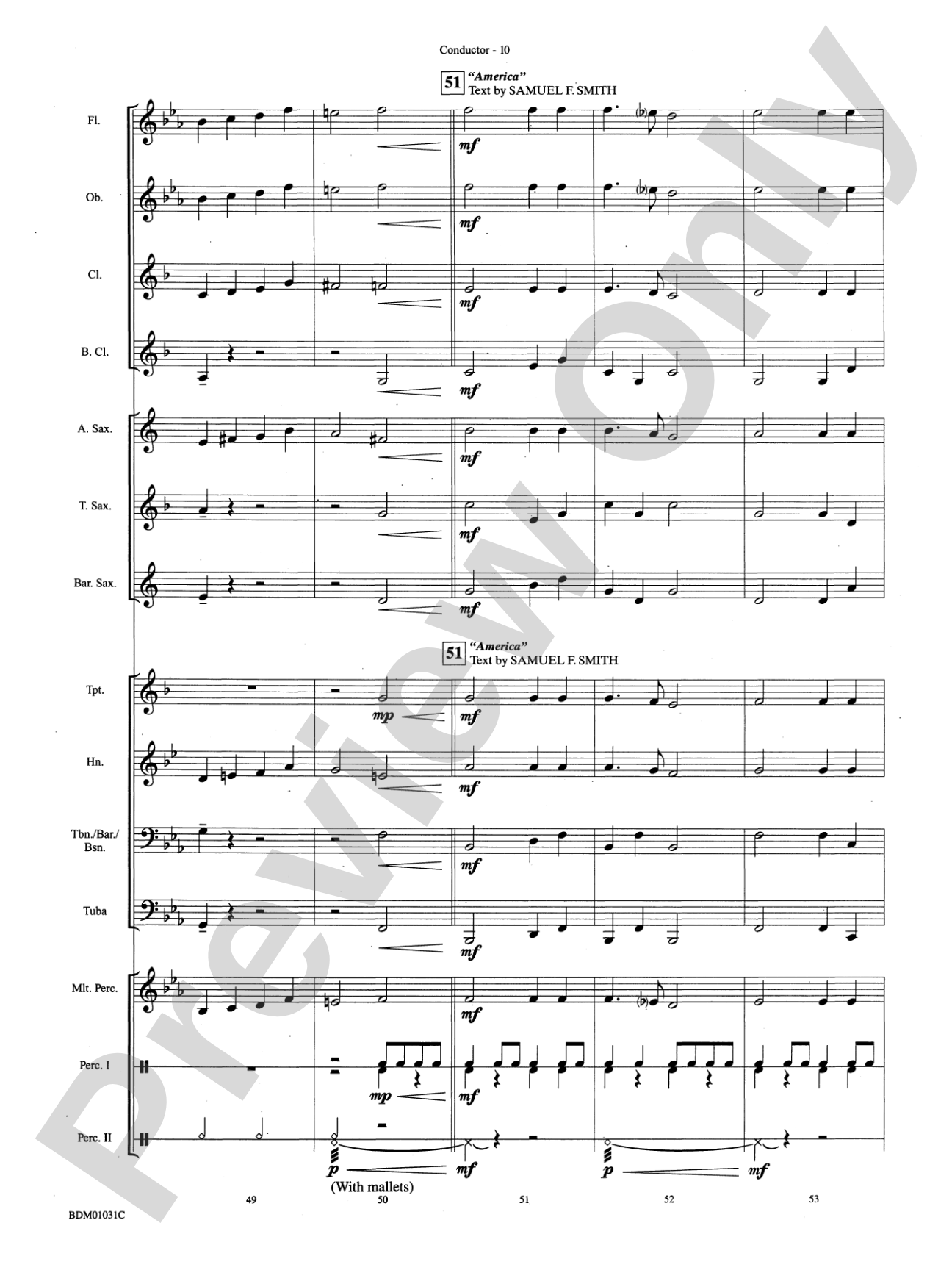 Patriotic Bits & Pieces (based on Favorite American Themes): Concert Band Conductor Score & Parts