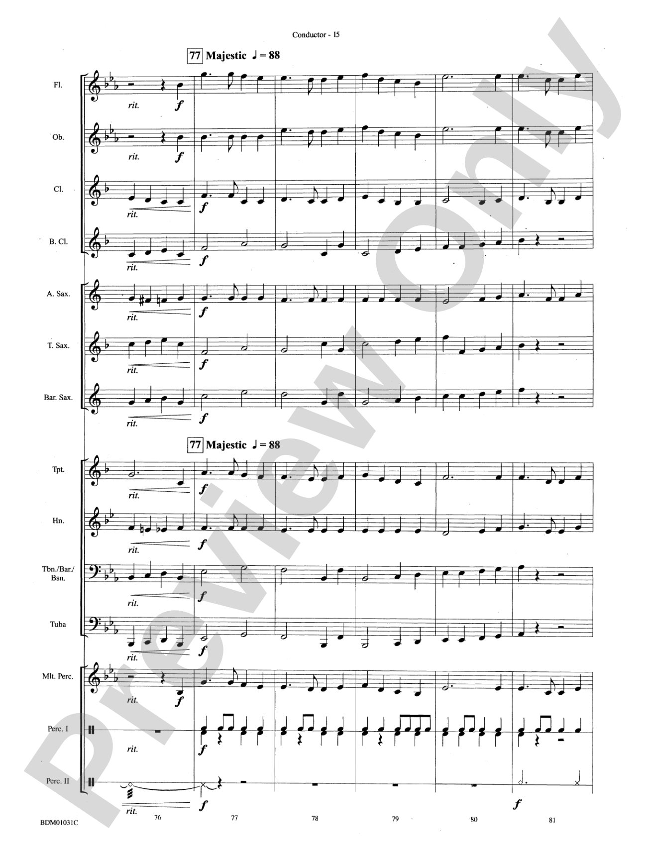 Patriotic Bits & Pieces (based on Favorite American Themes): Concert Band Conductor Score & Parts