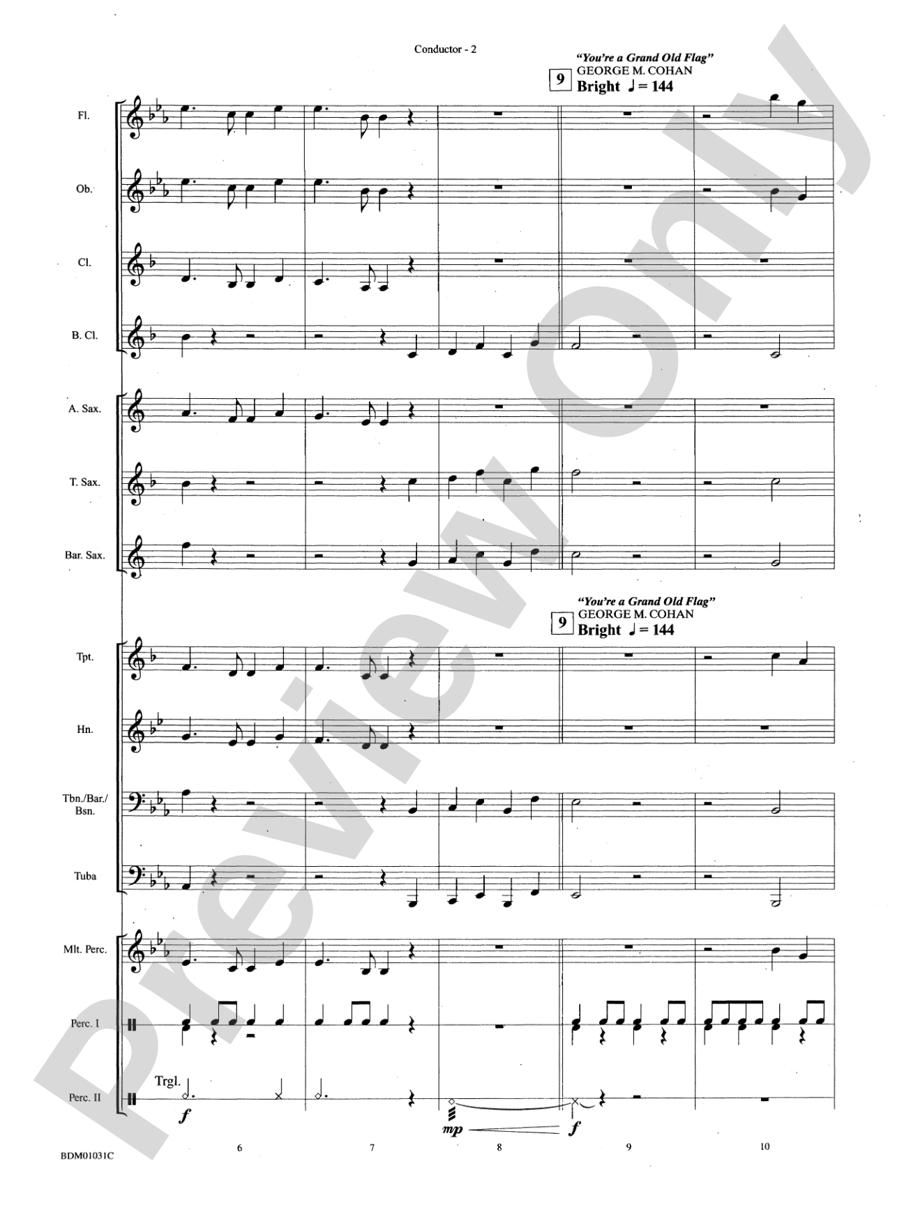 Patriotic Bits & Pieces (based on Favorite American Themes): Concert Band Conductor Score & Parts