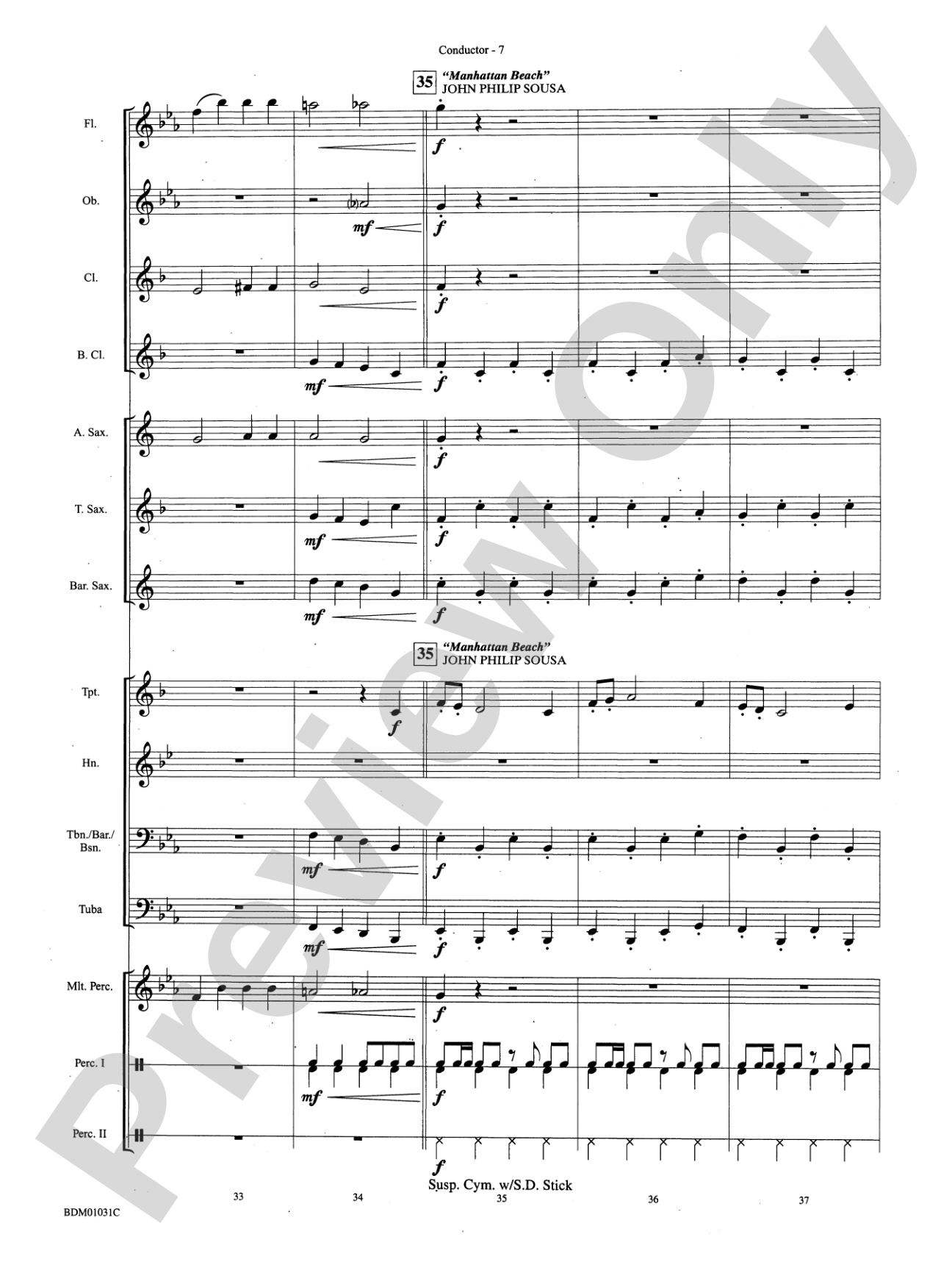 Patriotic Bits & Pieces (based on Favorite American Themes): Concert Band Conductor Score & Parts