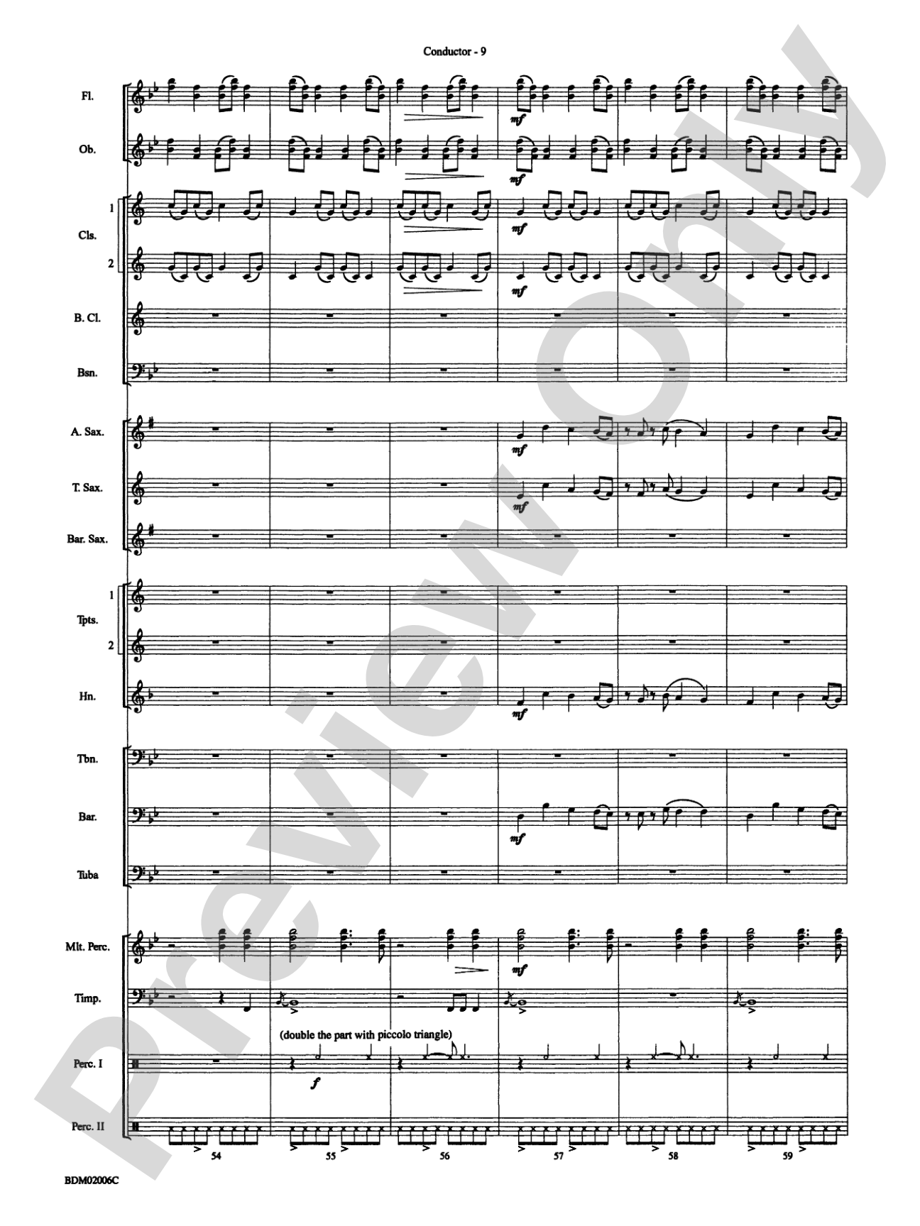 When Summer Takes Flight: Concert Band Conductor Score & Parts