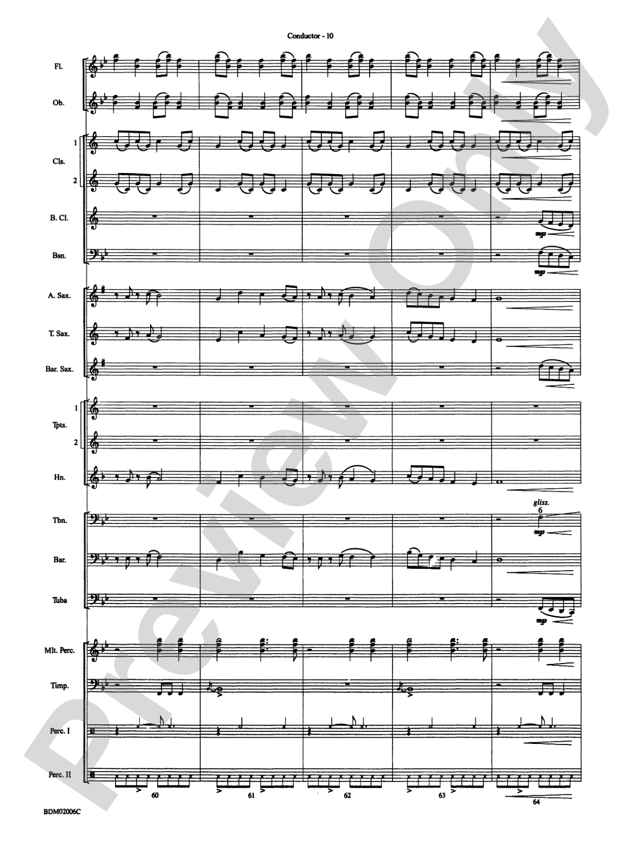 When Summer Takes Flight: Concert Band Conductor Score & Parts