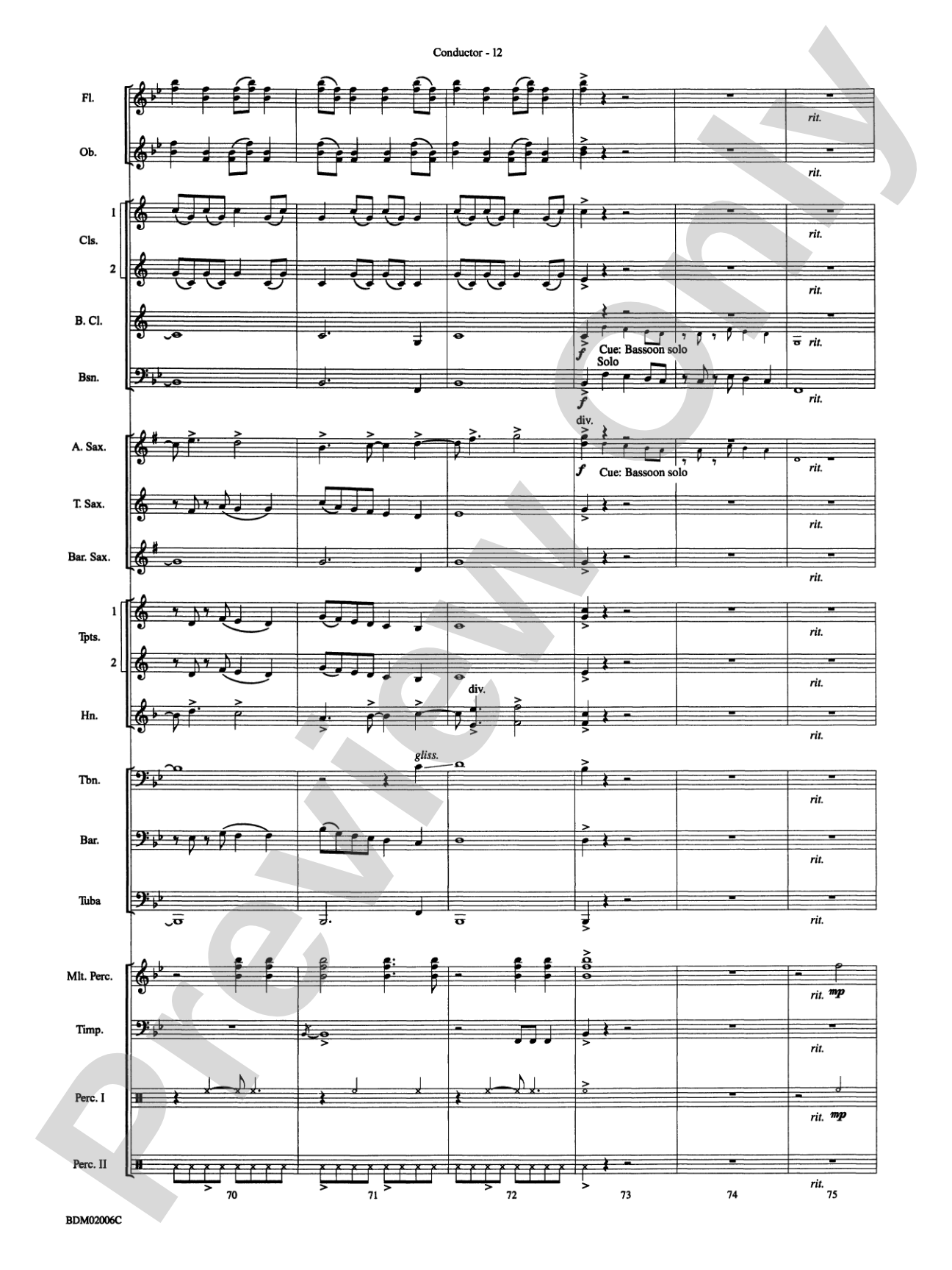 When Summer Takes Flight: Concert Band Conductor Score & Parts
