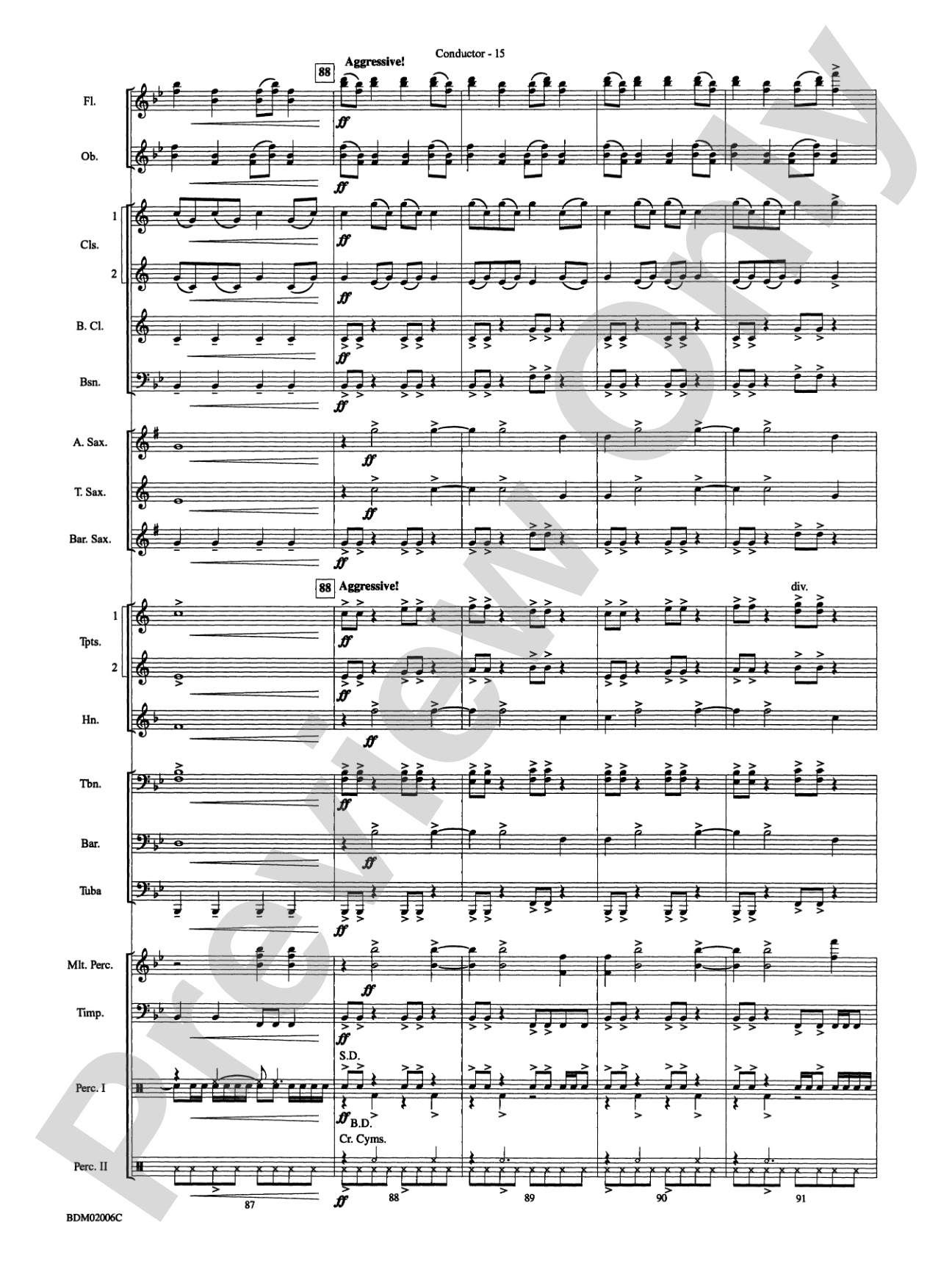 When Summer Takes Flight: Concert Band Conductor Score & Parts