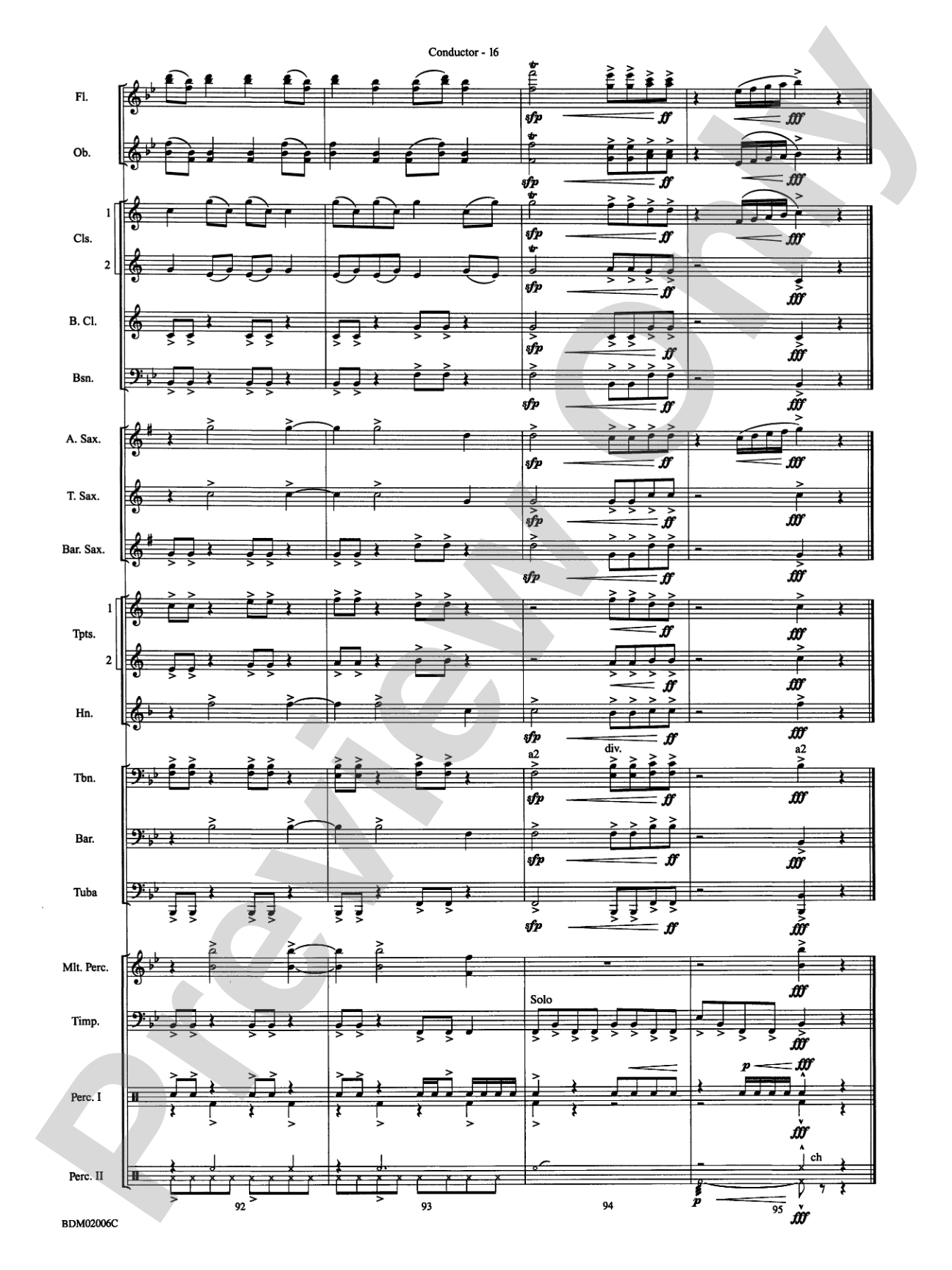 When Summer Takes Flight: Concert Band Conductor Score & Parts