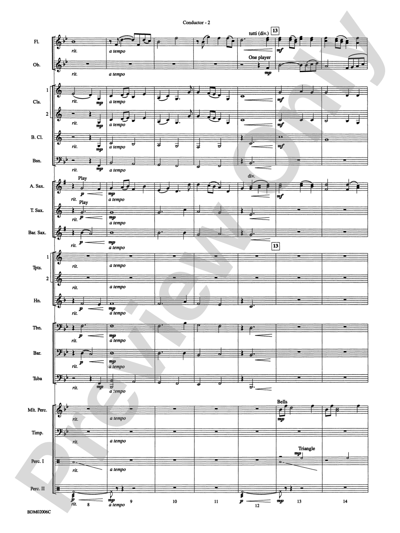 When Summer Takes Flight: Concert Band Conductor Score & Parts