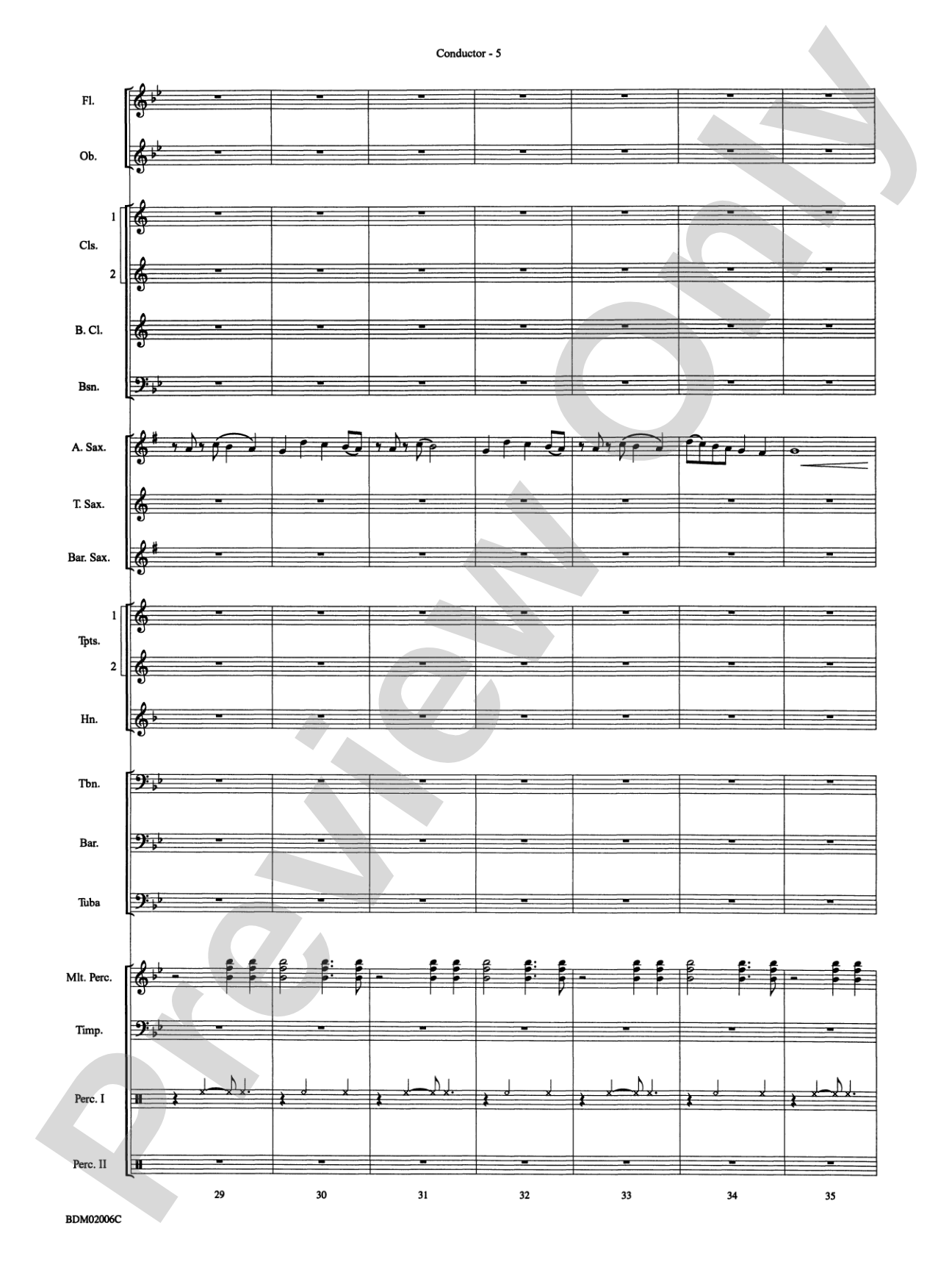 When Summer Takes Flight: Concert Band Conductor Score & Parts