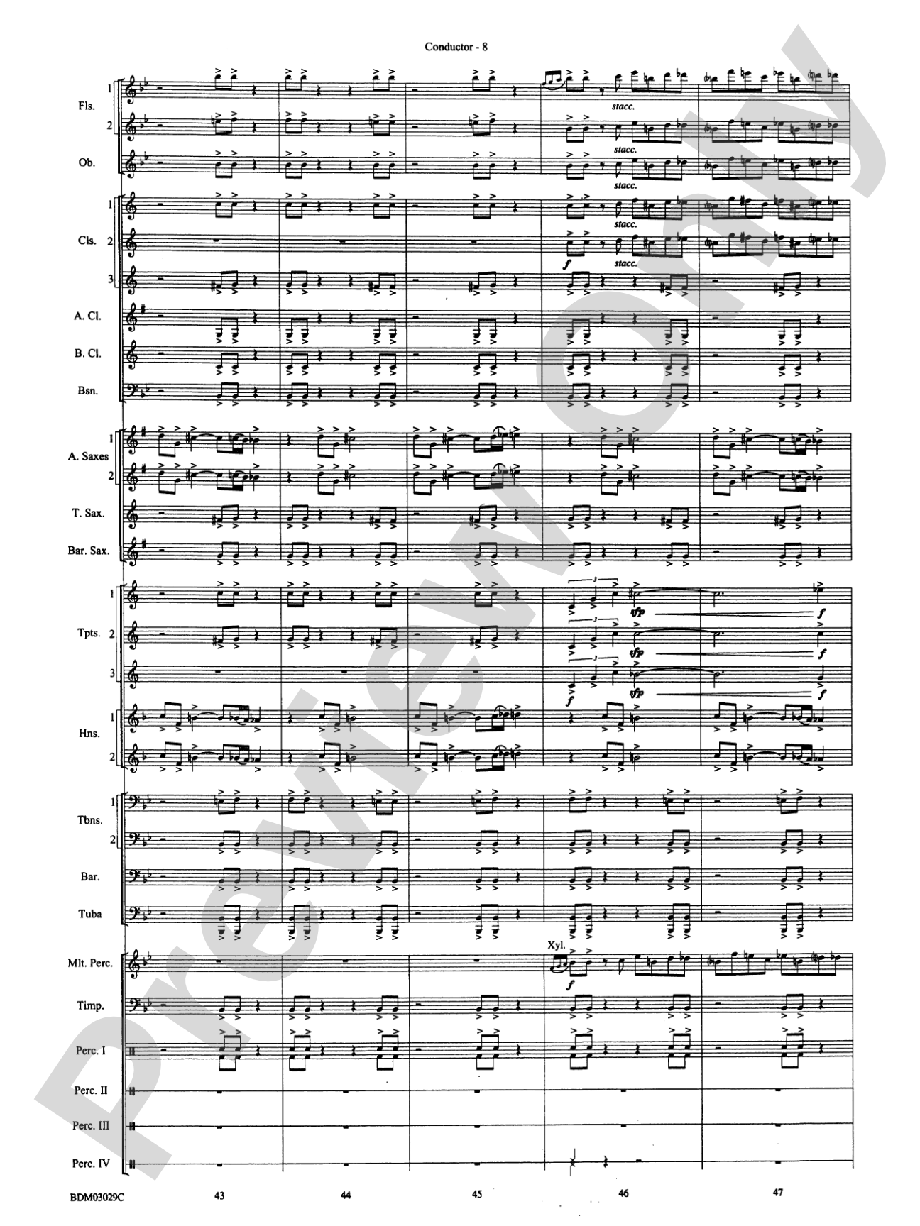 The Last Battle: Concert Band Conductor Score & Parts