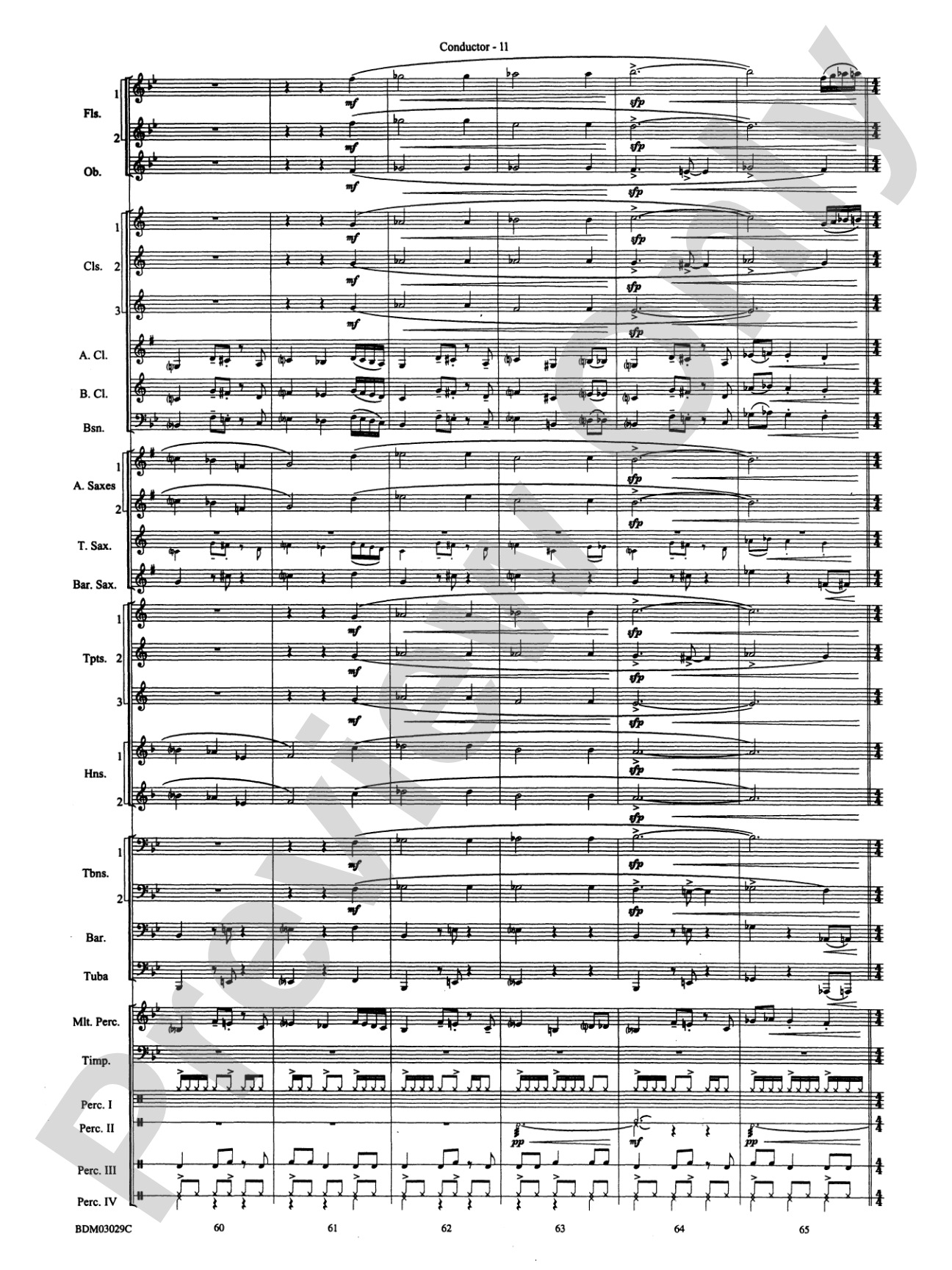 The Last Battle: Concert Band Conductor Score & Parts