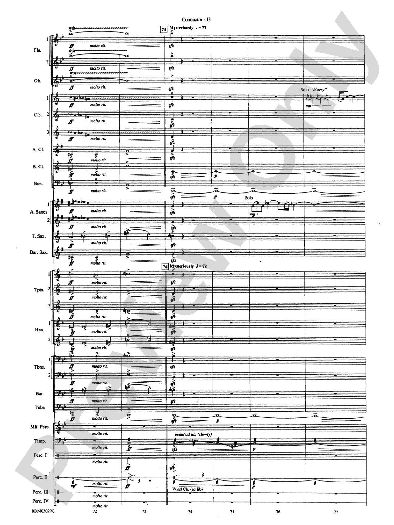 The Last Battle: Concert Band Conductor Score & Parts