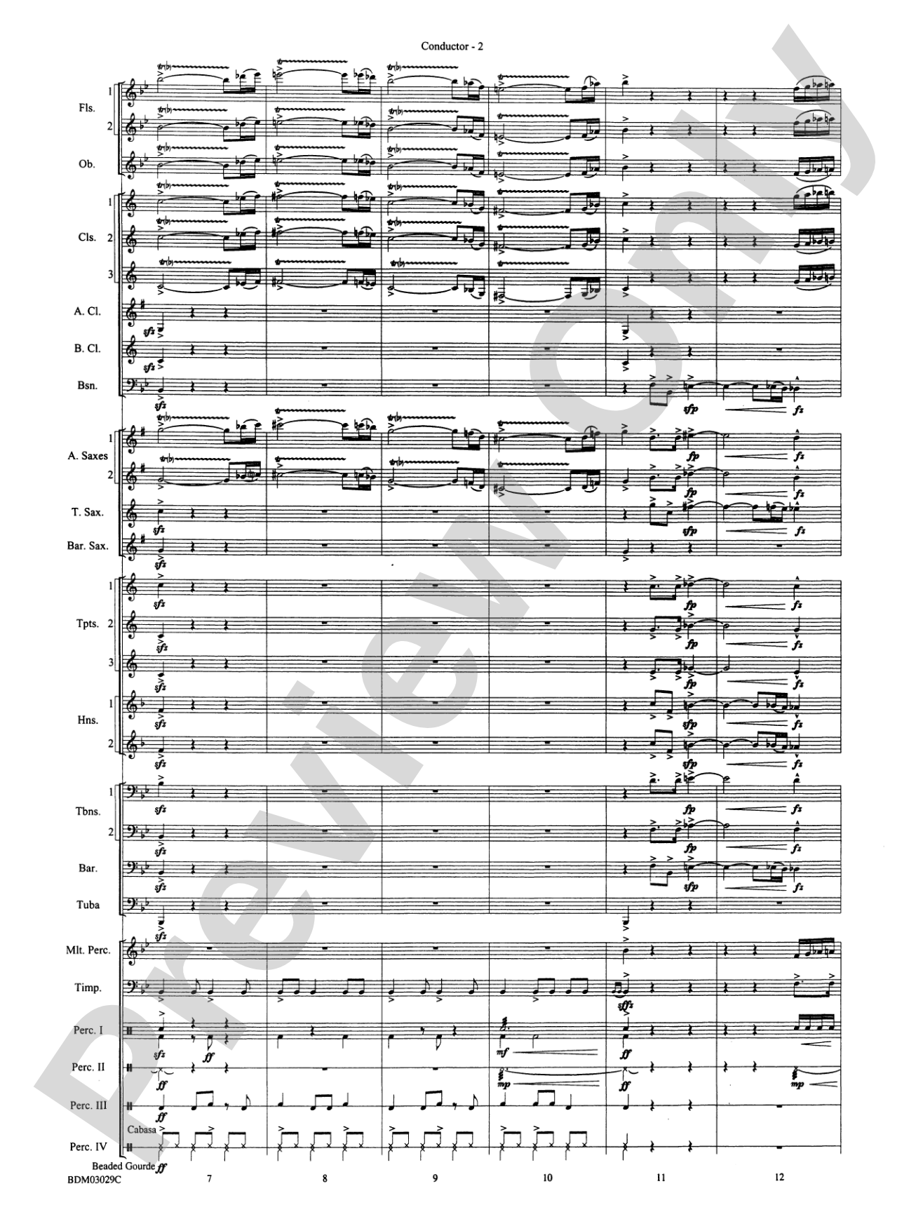 The Last Battle: Concert Band Conductor Score & Parts