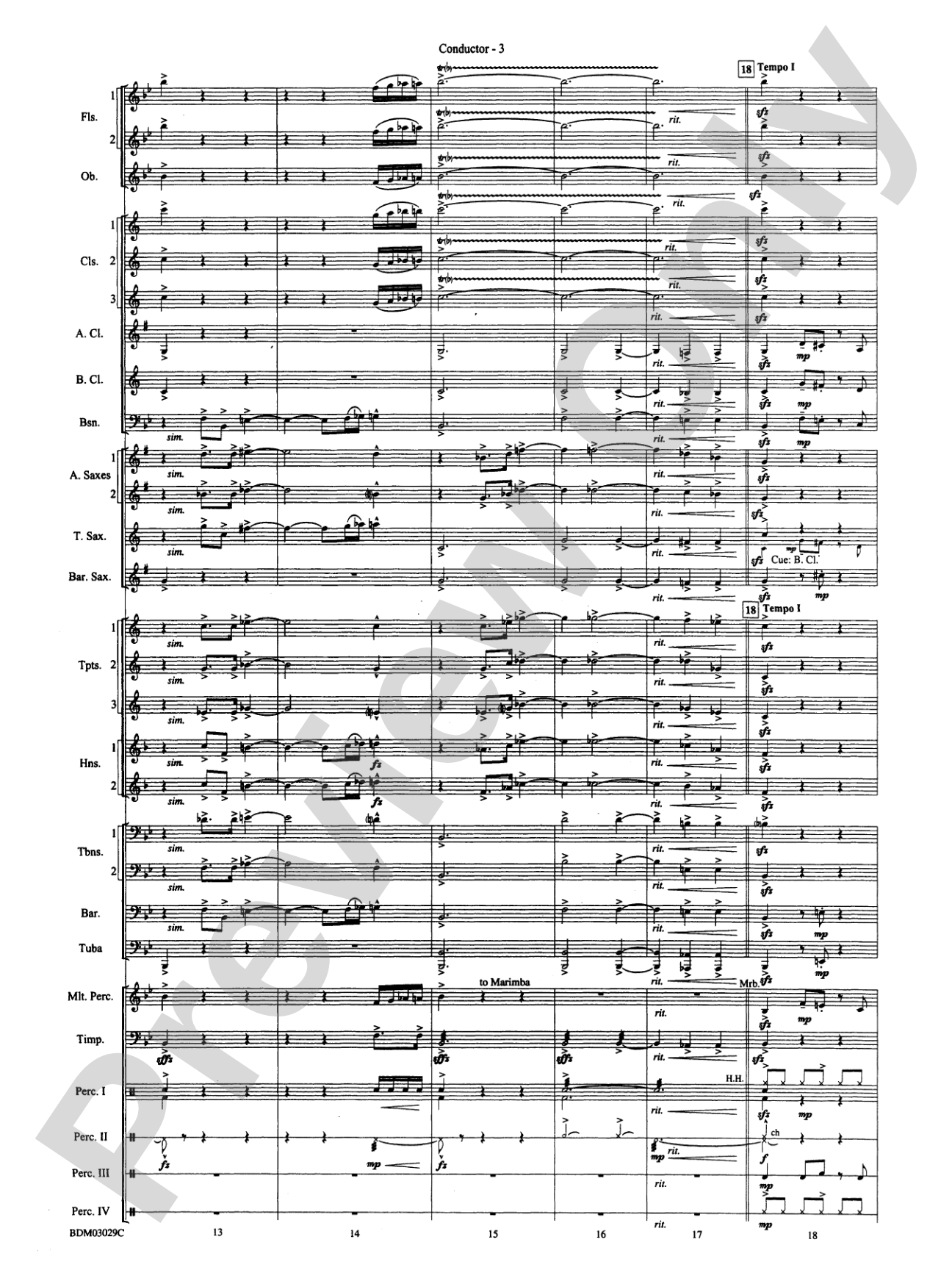 The Last Battle: Concert Band Conductor Score & Parts