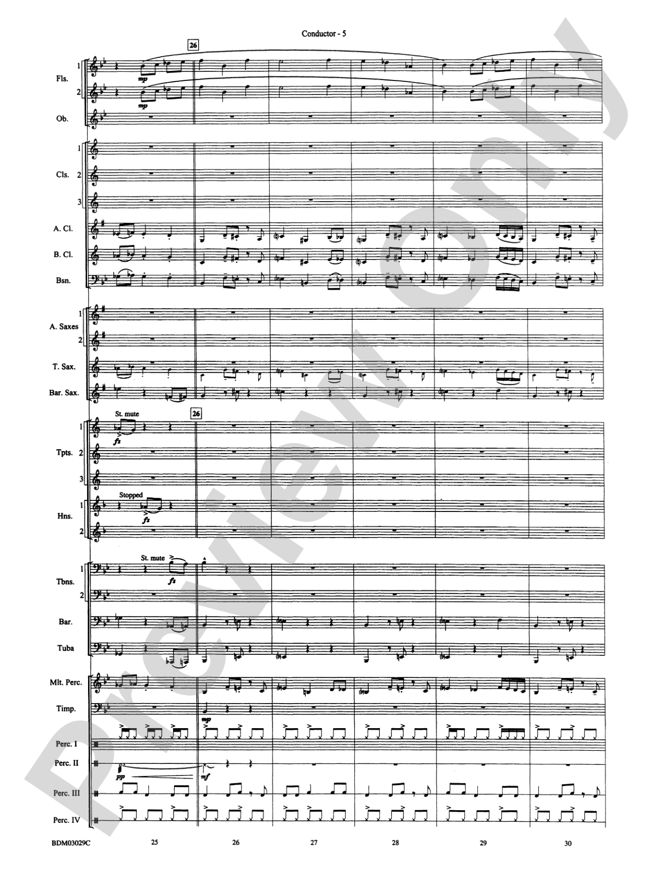 The Last Battle: Concert Band Conductor Score & Parts