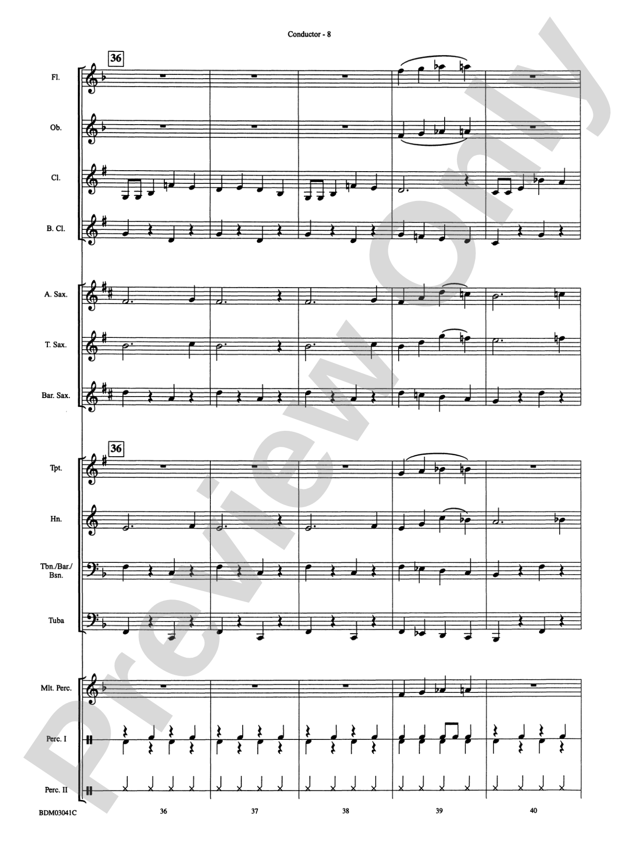 Clarinet Cookin': Concert Band Conductor Score & Parts