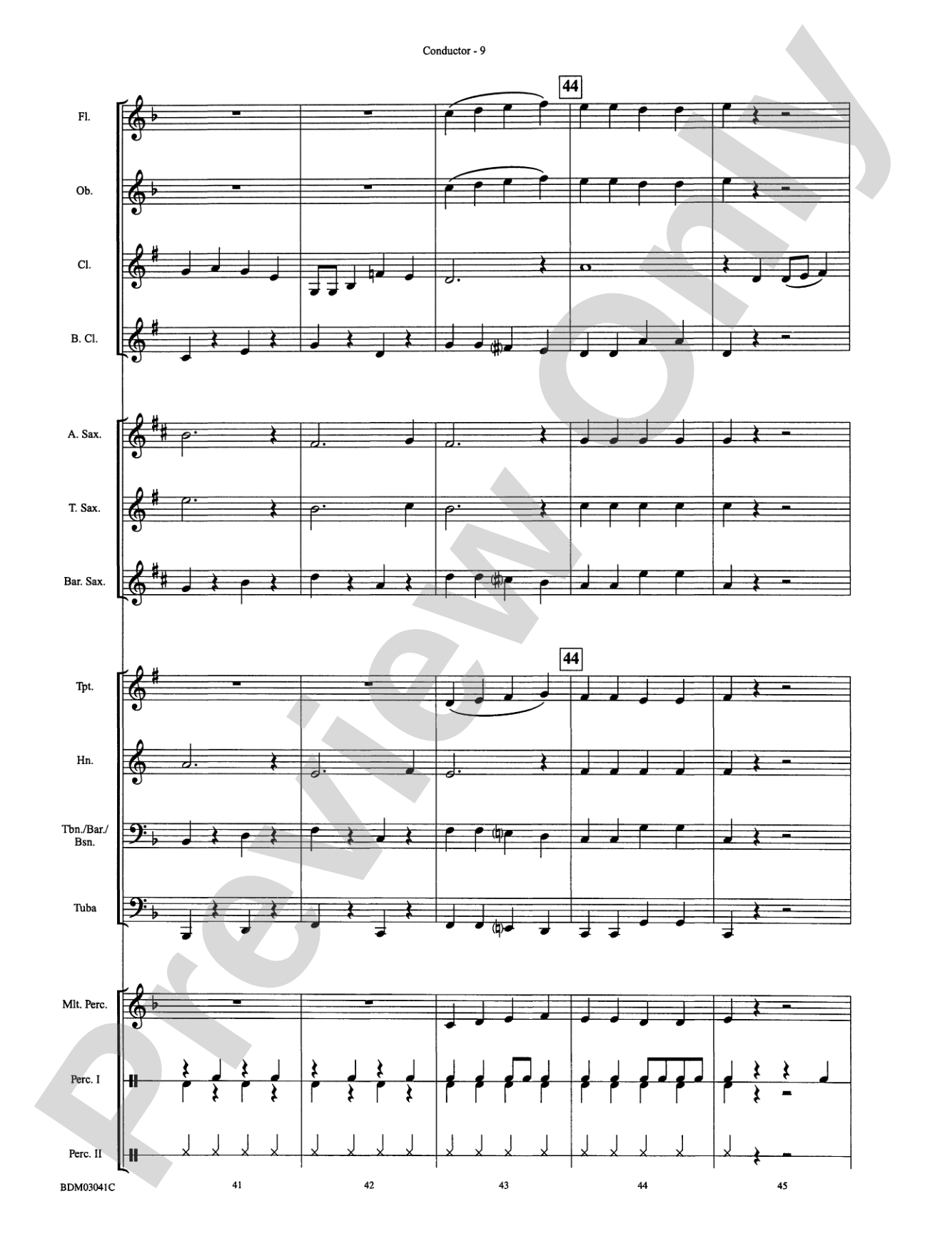 Clarinet Cookin': Concert Band Conductor Score & Parts