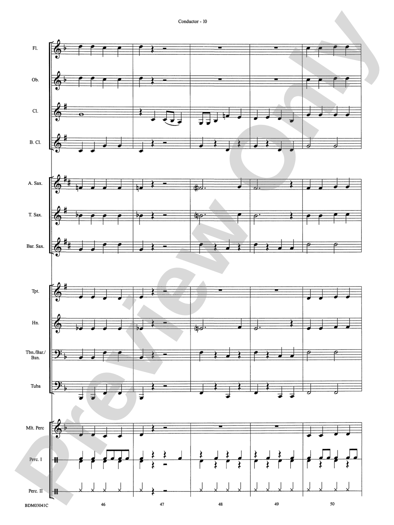 Clarinet Cookin': Concert Band Conductor Score & Parts