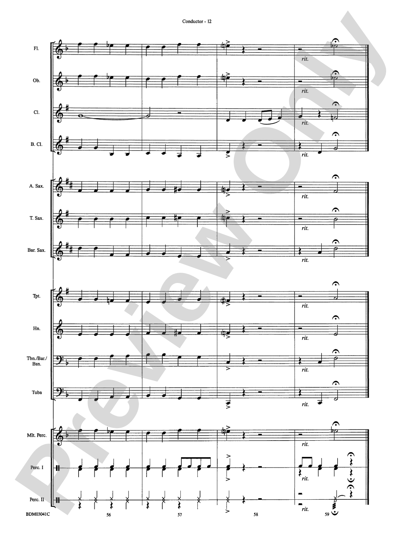 Clarinet Cookin': Concert Band Conductor Score & Parts