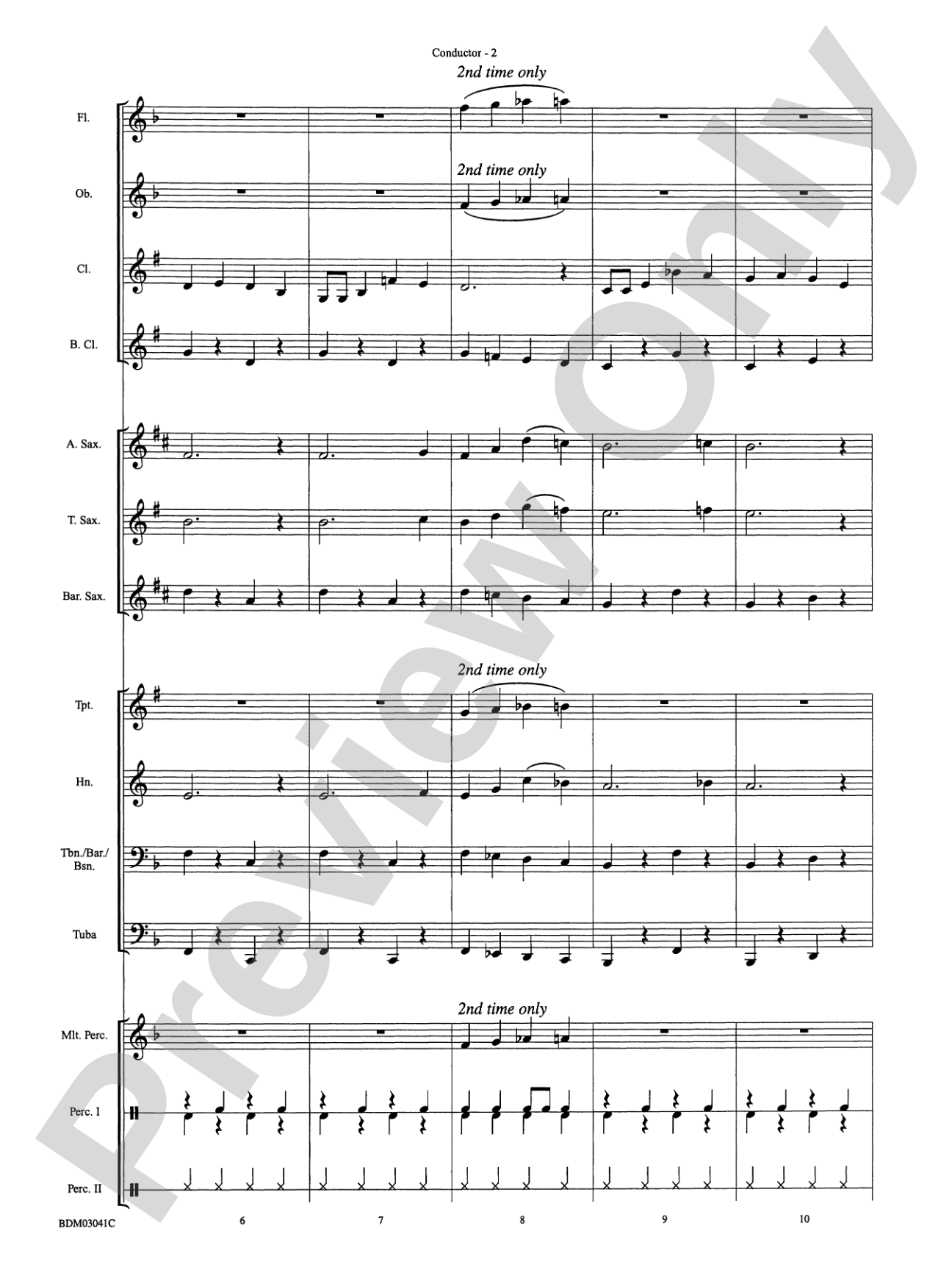 Clarinet Cookin': Concert Band Conductor Score & Parts