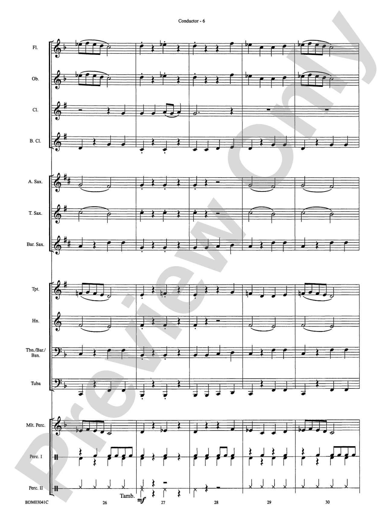 Clarinet Cookin': Concert Band Conductor Score & Parts