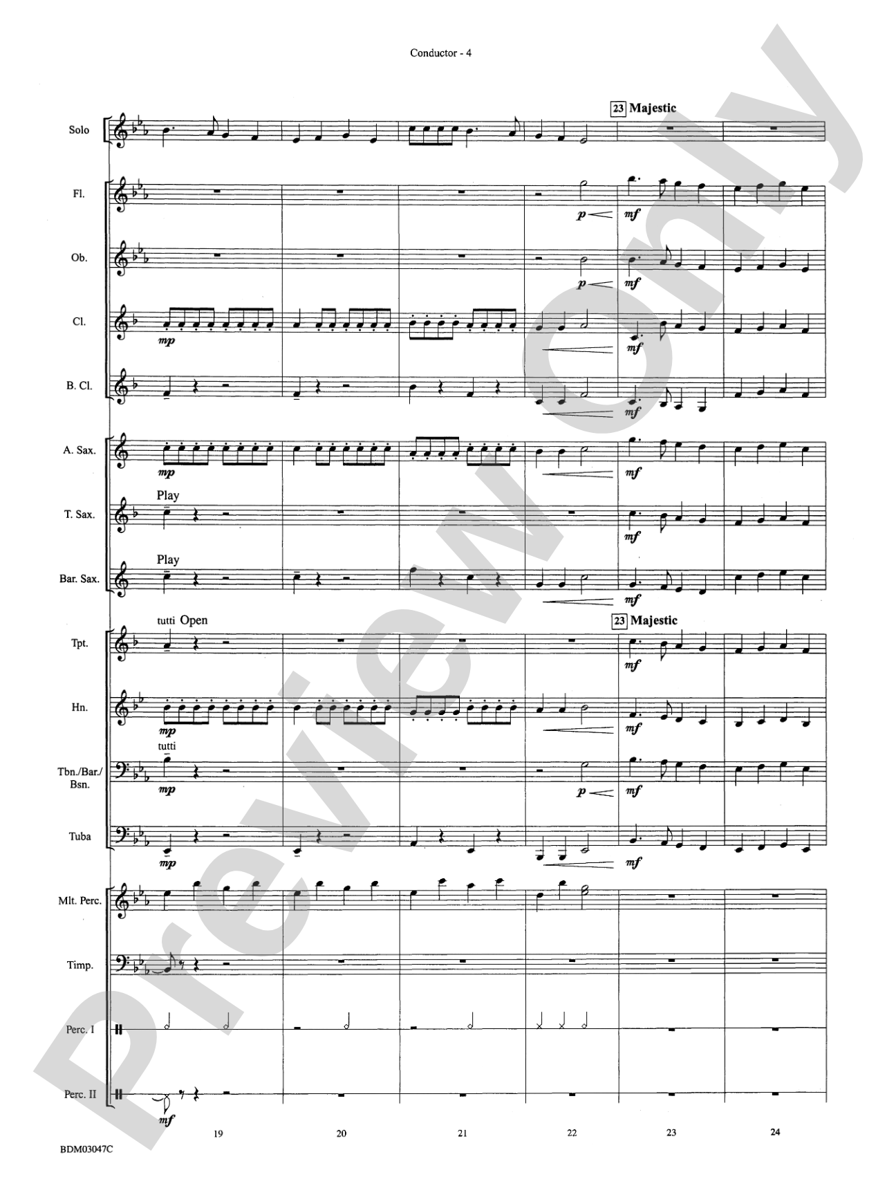 Christmas Concerto #3 (for Soloist and Band): Concert Band Conductor Score & Parts