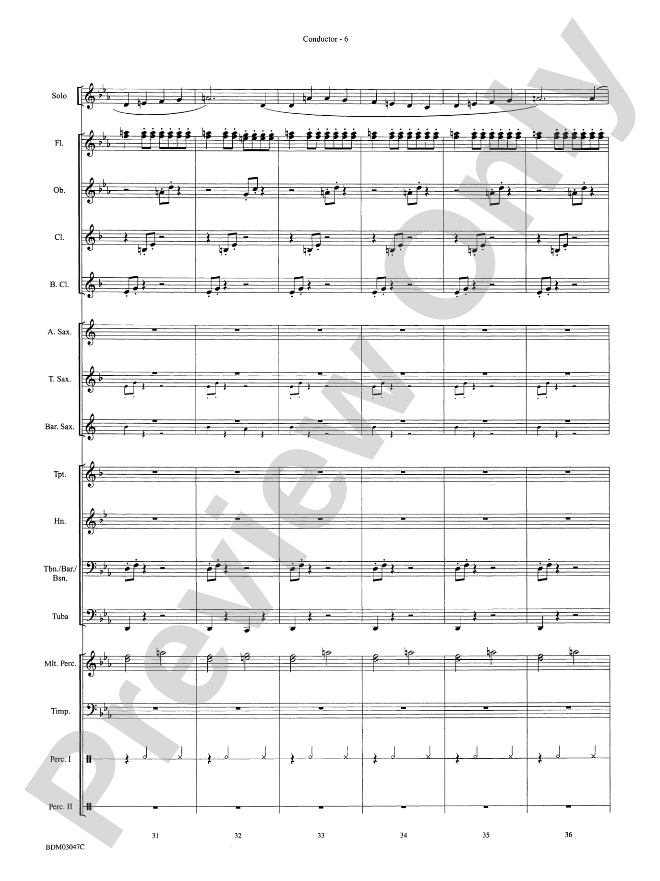 Christmas Concerto #3 (for Soloist and Band): Concert Band Conductor Score & Parts