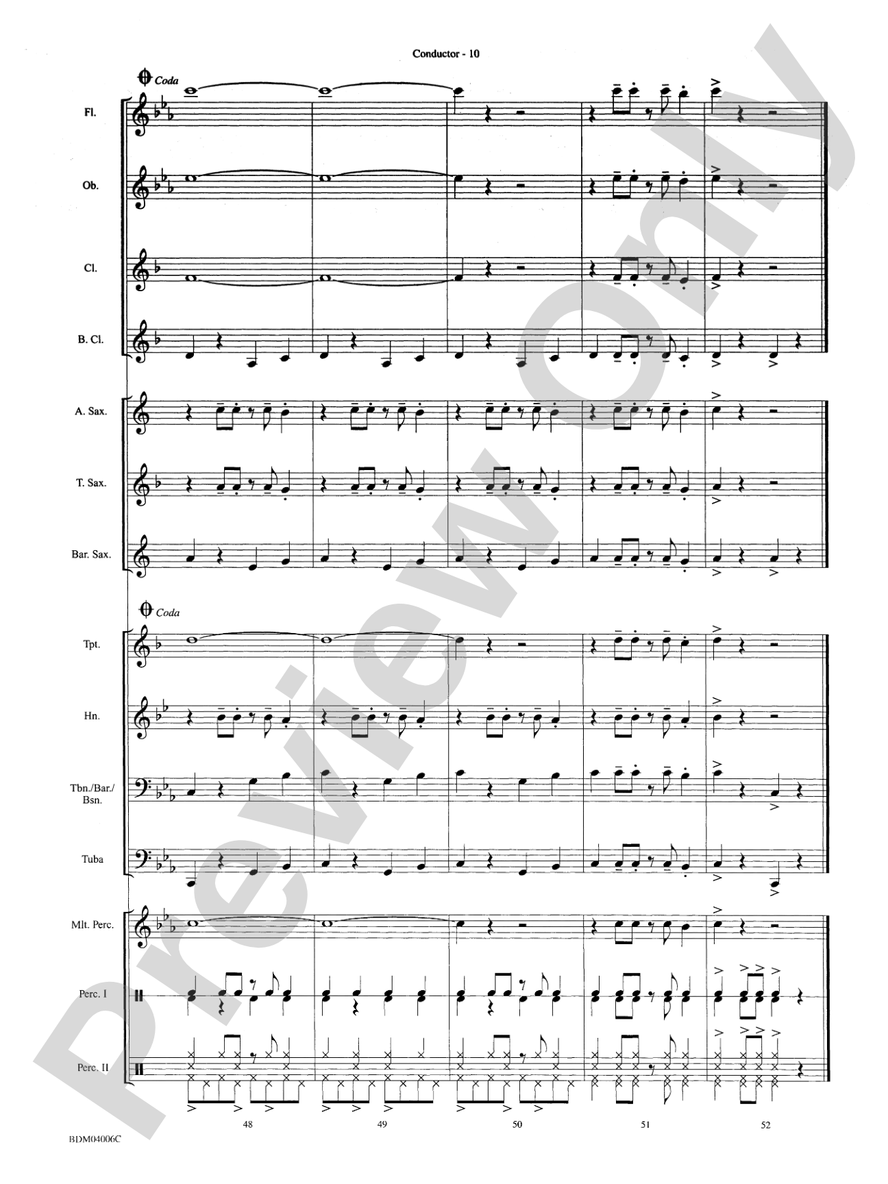 Island Drift: Concert Band Conductor Score & Parts