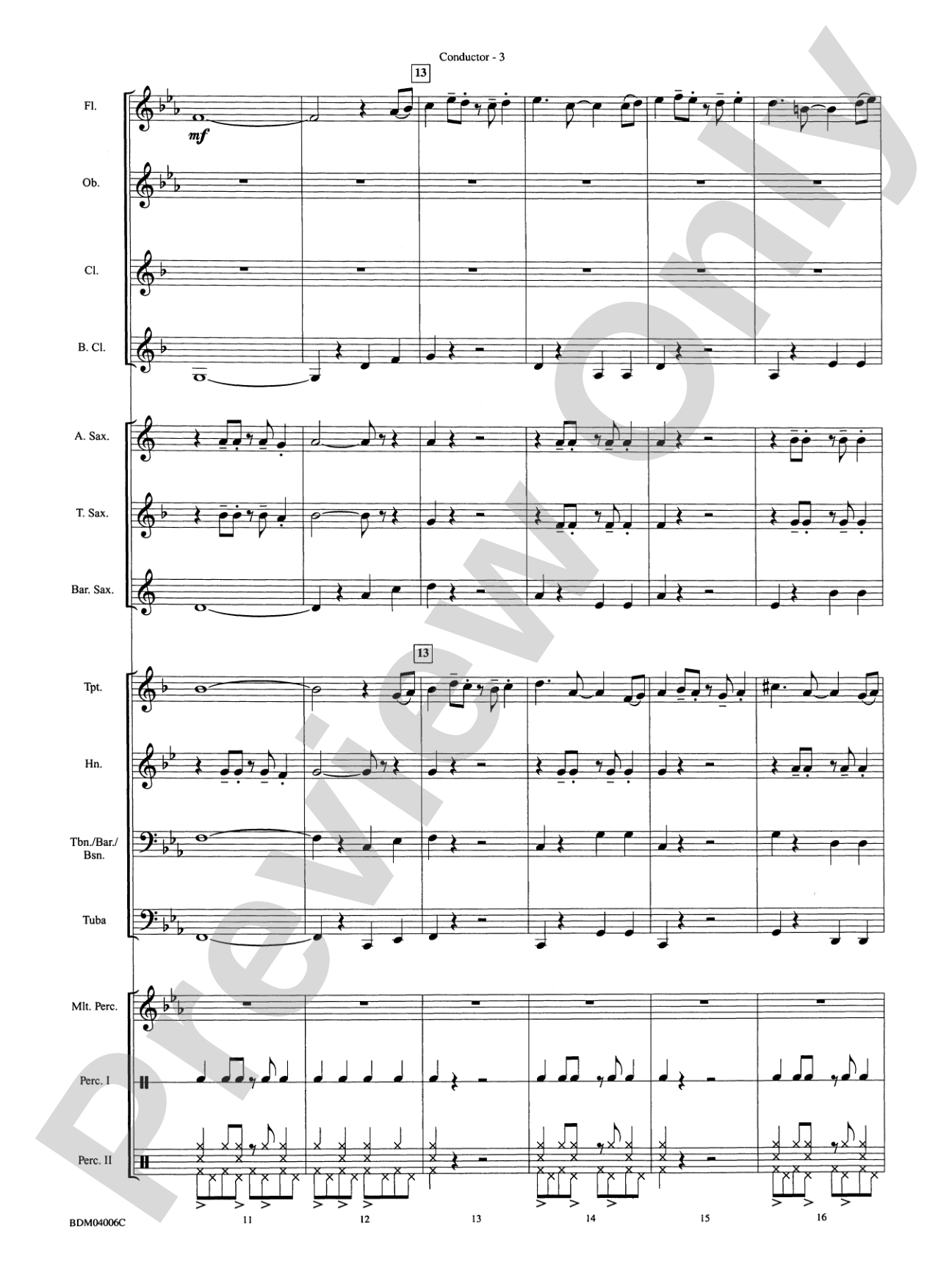 Island Drift: Concert Band Conductor Score & Parts