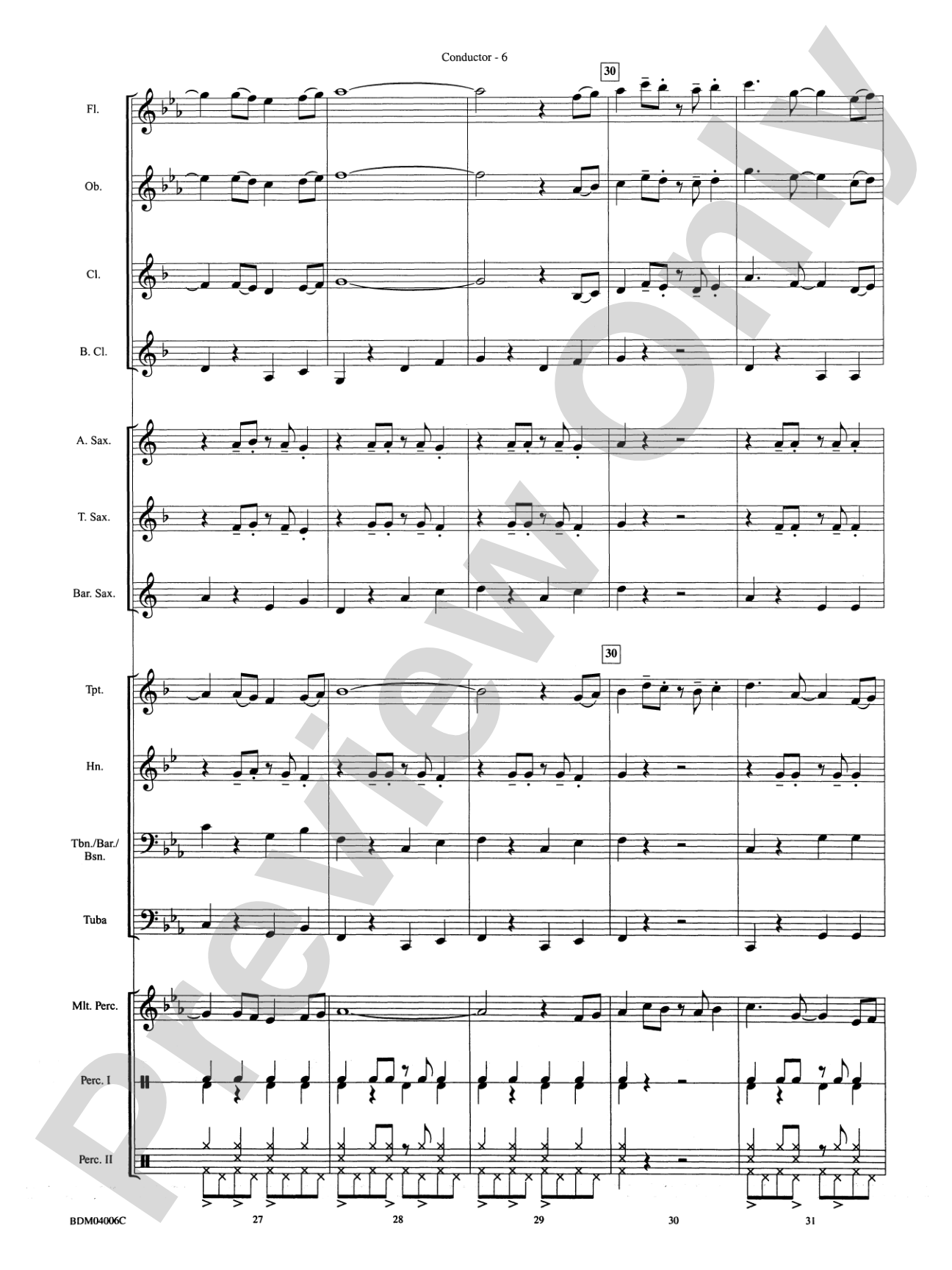 Island Drift: Concert Band Conductor Score & Parts