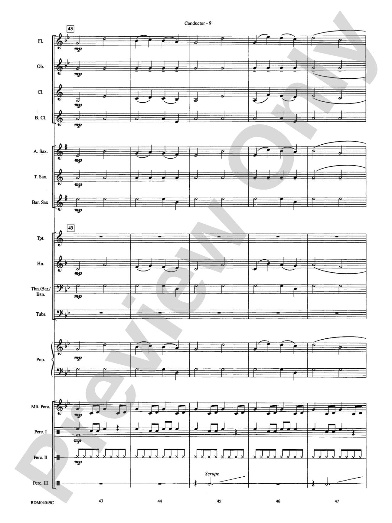 Cameroon: Concert Band Conductor Score & Parts