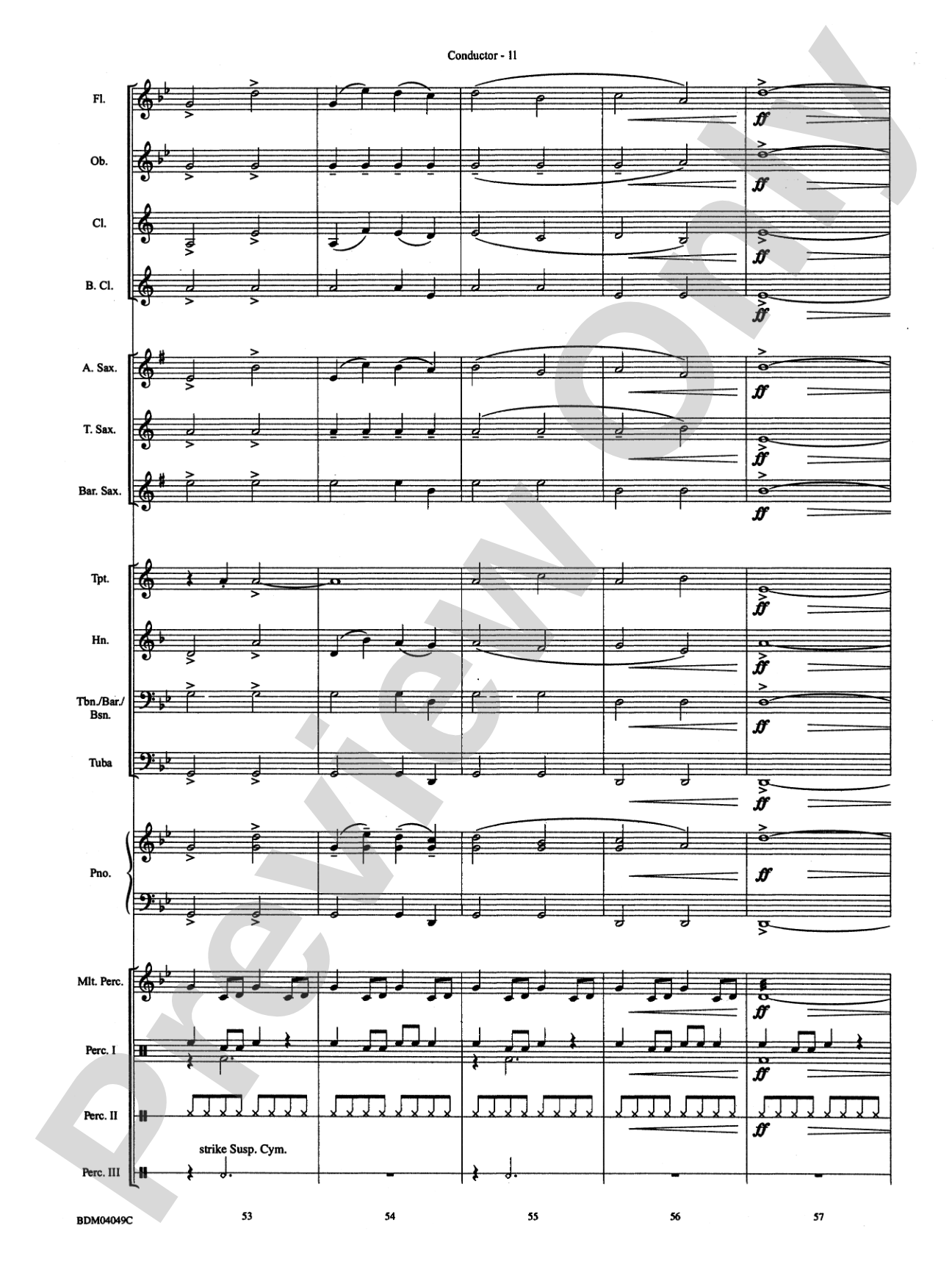 Cameroon: Concert Band Conductor Score & Parts